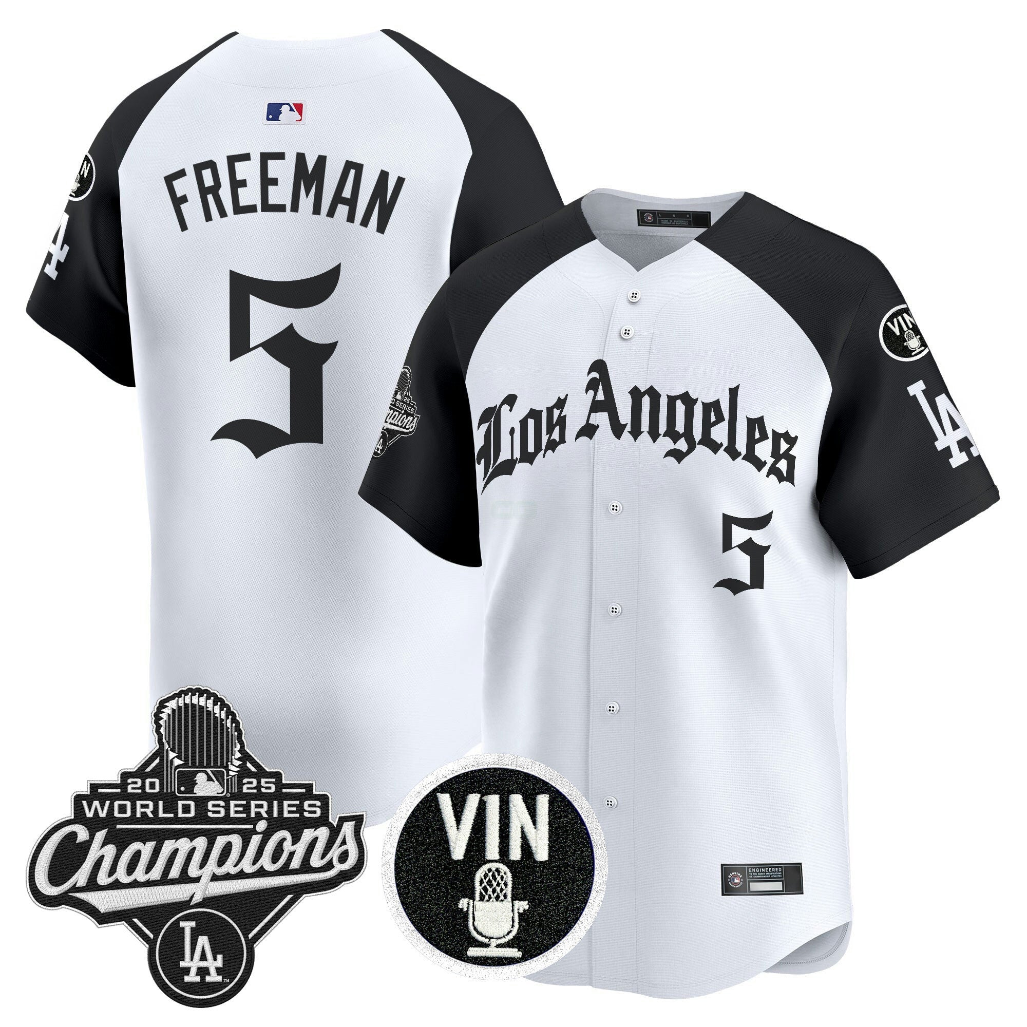 Camisa MLB Men’s 2025 World Series Champions Vapor Premier Limited Jersey – LA Gothic Edition