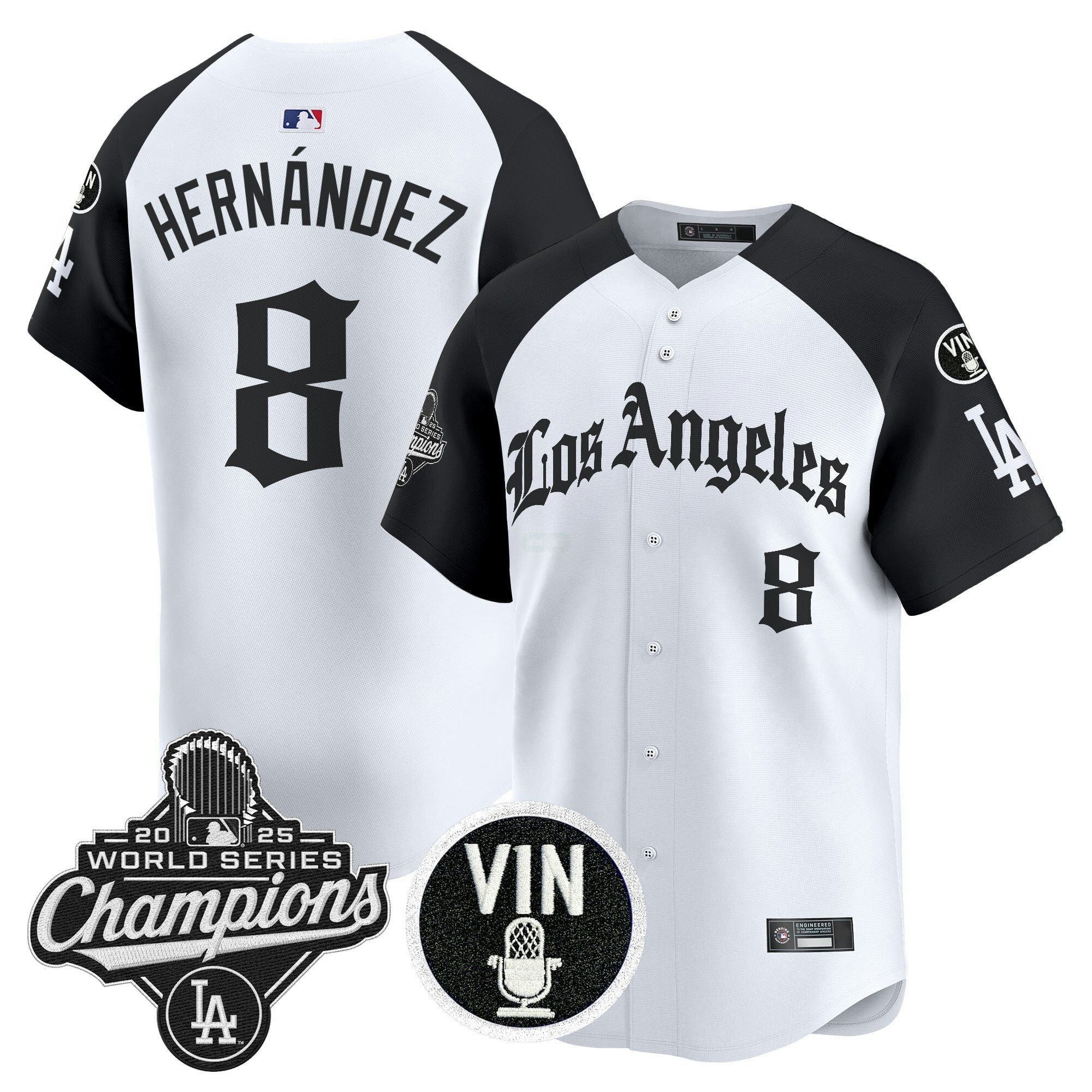 Camisa MLB Men’s 2025 World Series Champions Vapor Premier Limited Jersey – LA Gothic Edition