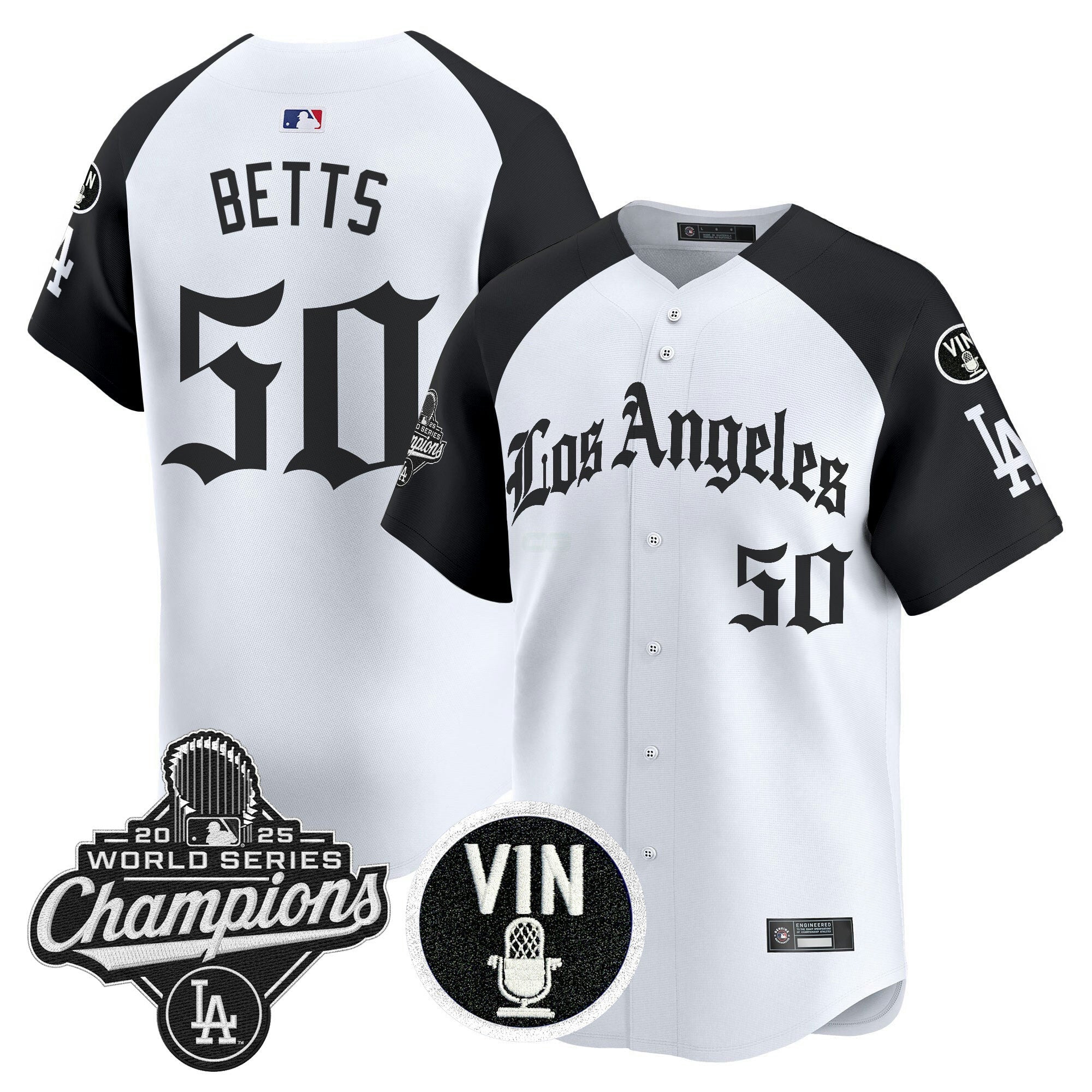 Camisa MLB Men’s 2025 World Series Champions Vapor Premier Limited Jersey – LA Gothic Edition