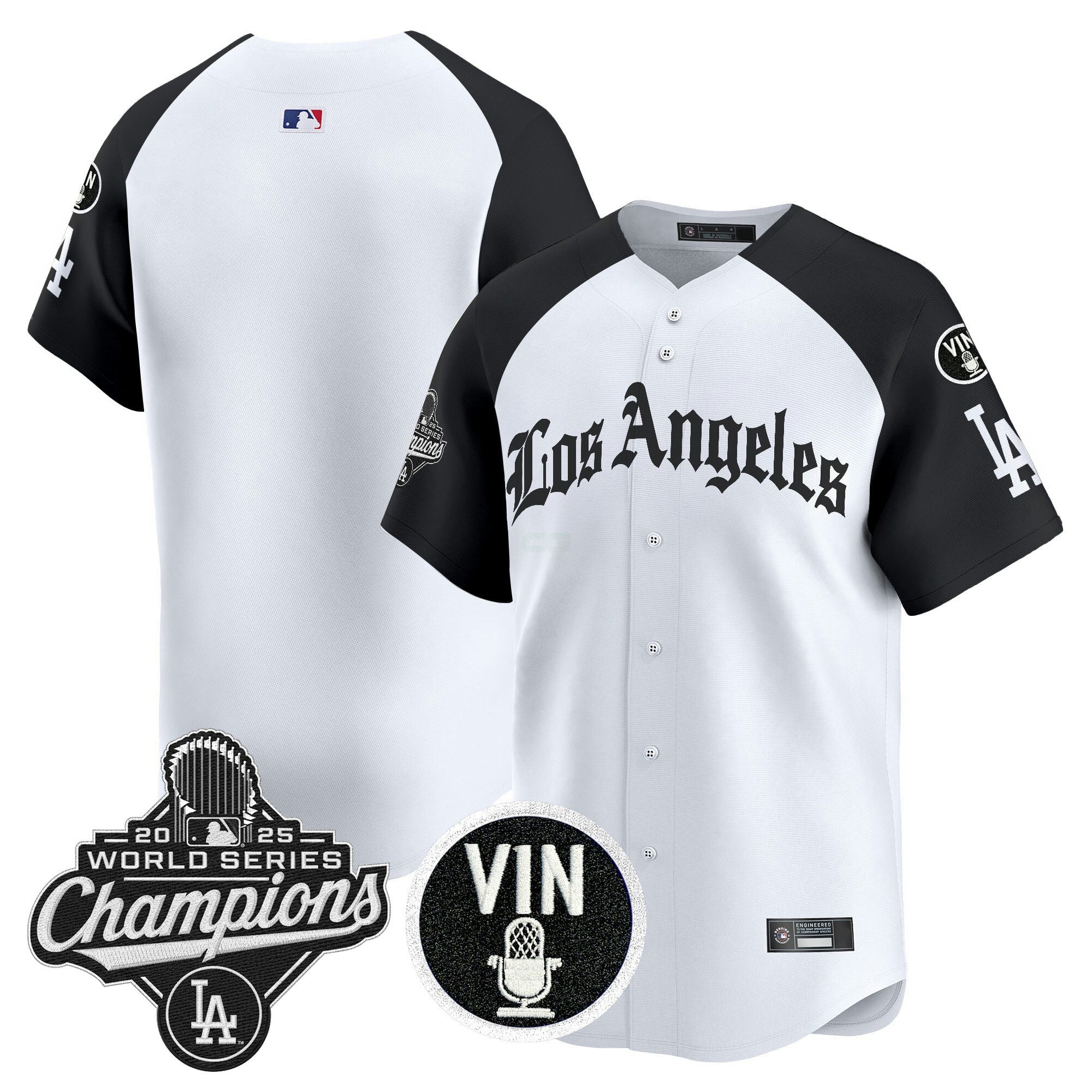 Camisa MLB Men’s 2025 World Series Champions Vapor Premier Limited Jersey – LA Gothic Edition