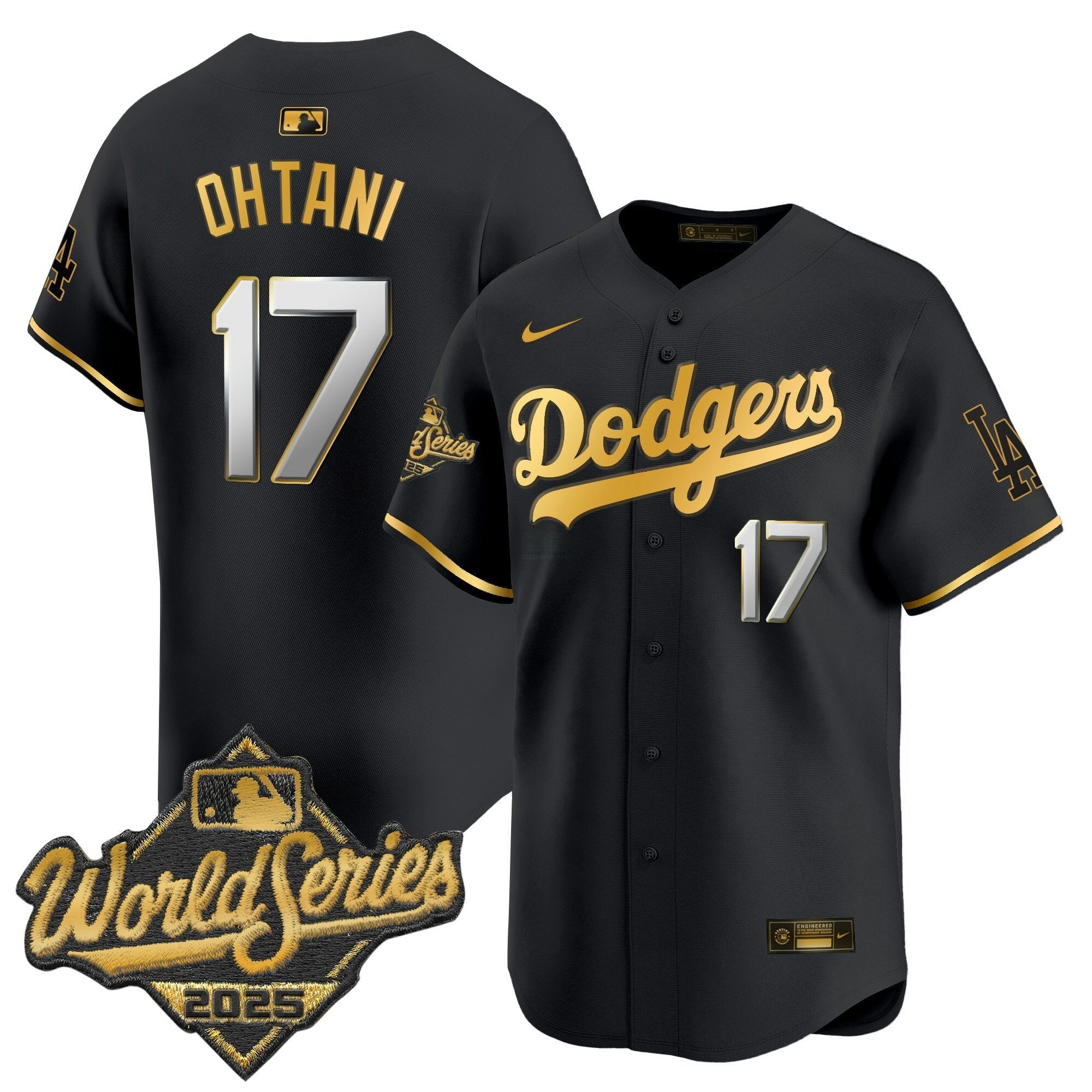 Camisa MLB Men’s 2025 World Series Dourada Trim Vapor Premier Limited Jersey