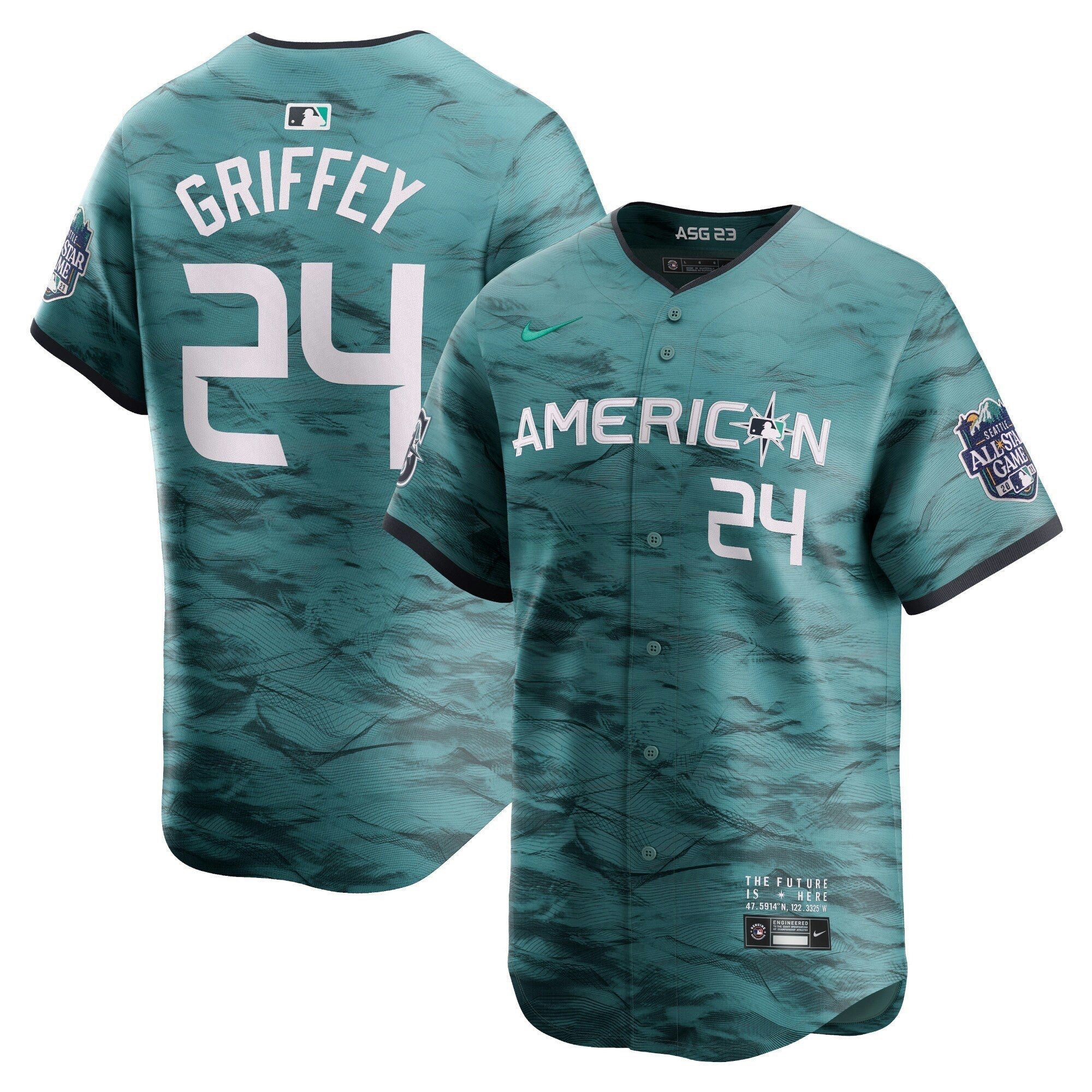 Camisa MLB Men’s American League 2023 All-Star Game Azul-petróleo Jersey