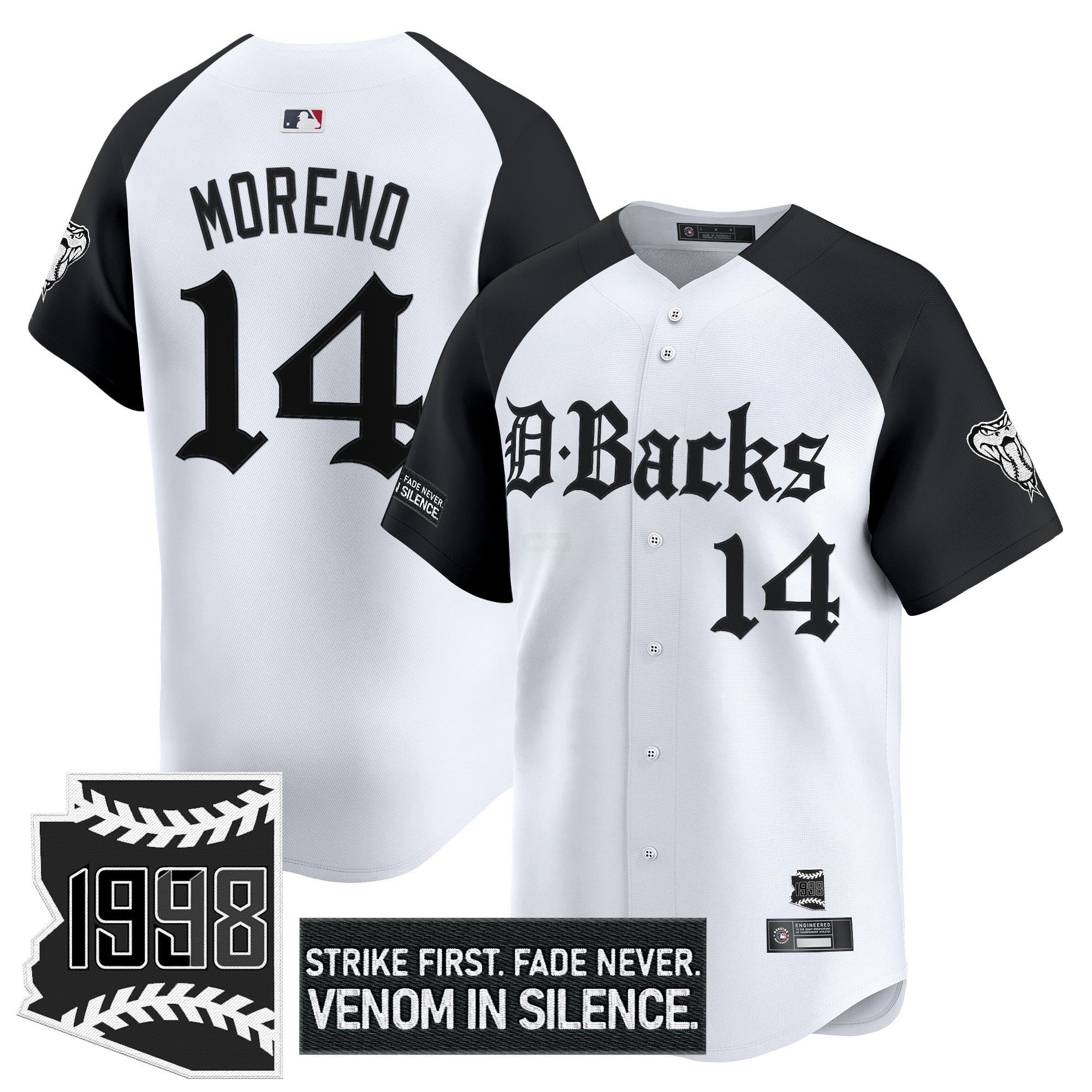 Camisa MLB Men’s Arizona ‘Gothic Desert Fang Edition’ Vapor Premier Limited Jersey V2