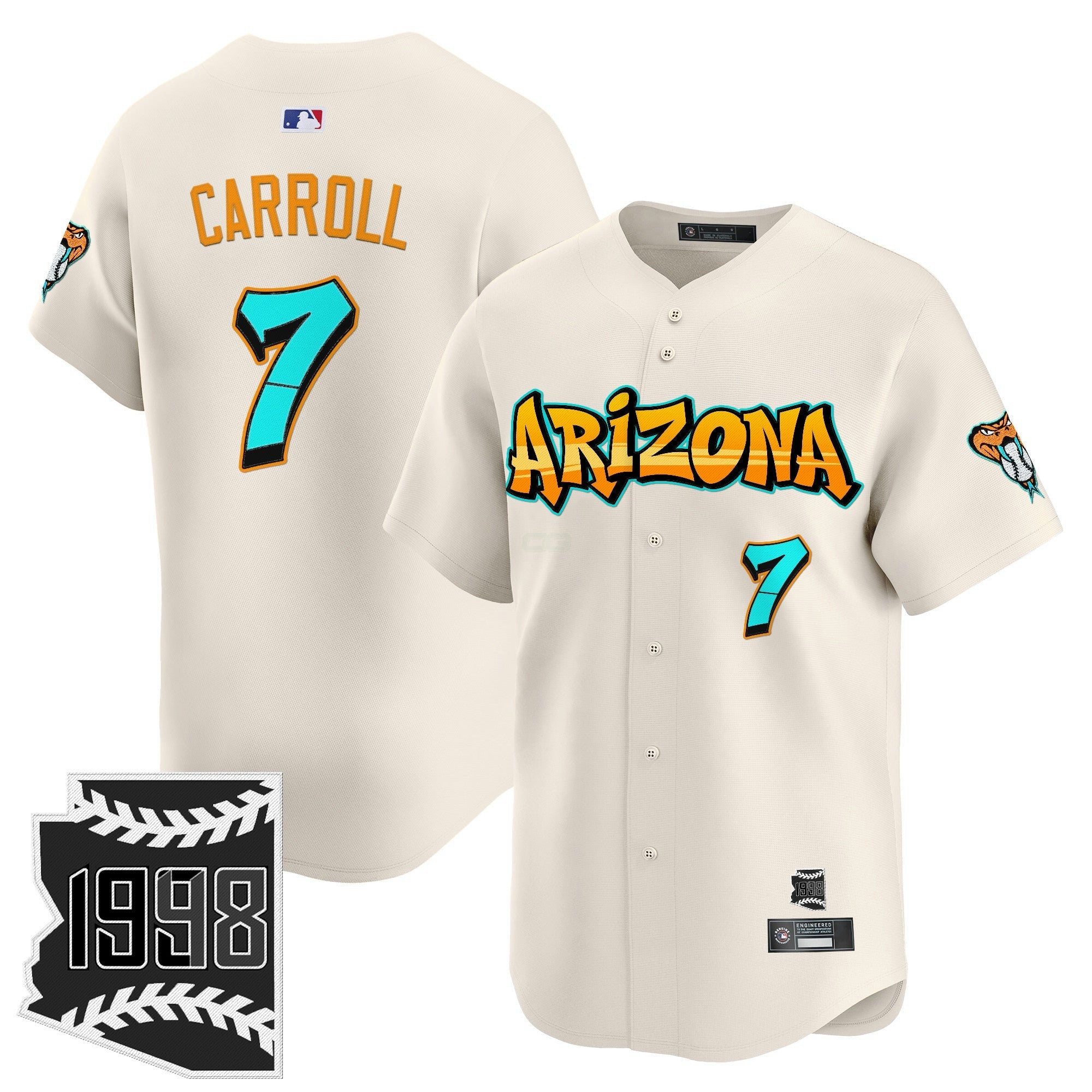 Camisa MLB Men’s Arizona ‘Graffiti Desert Ink Edition’ Vapor Premier Limited Jersey