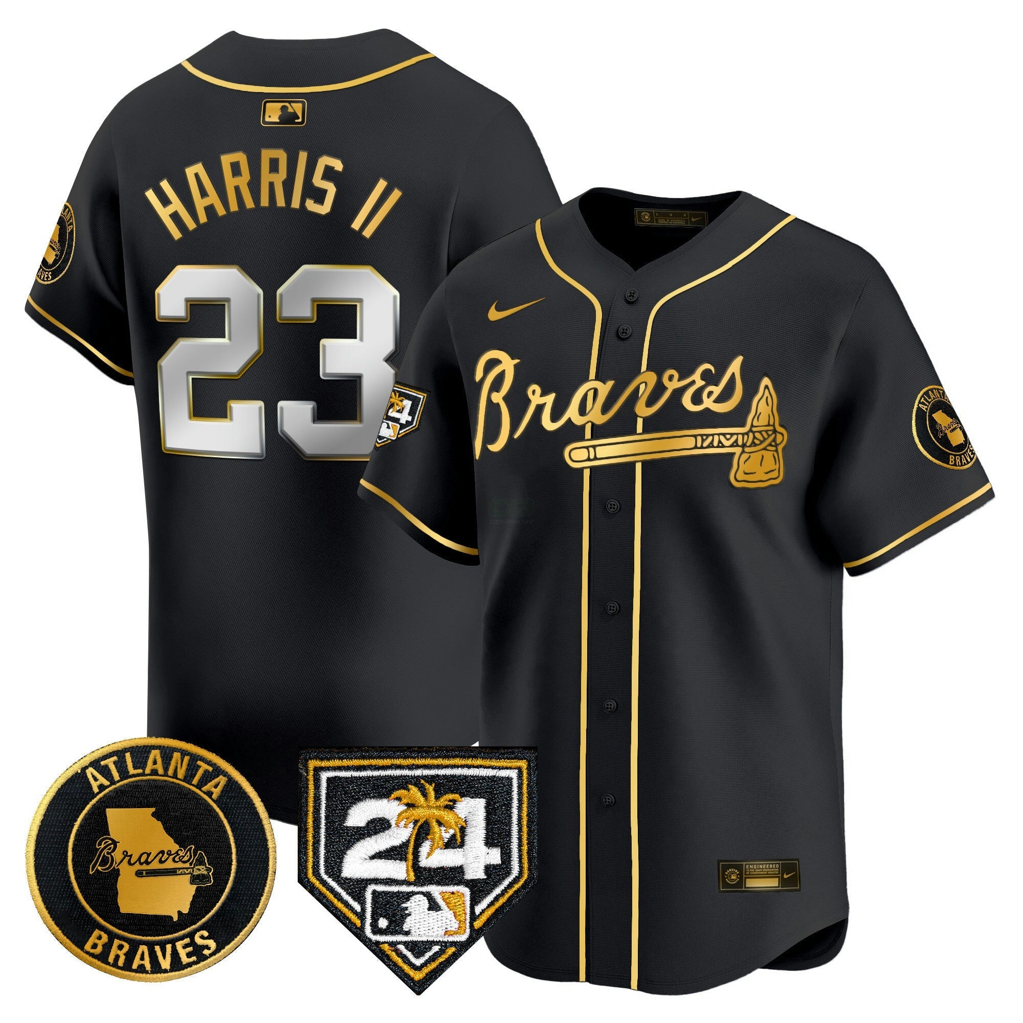 Camisa MLB Men’s Atlanta 2024 Spring Training Patch Vapor Premier Limited Jersey