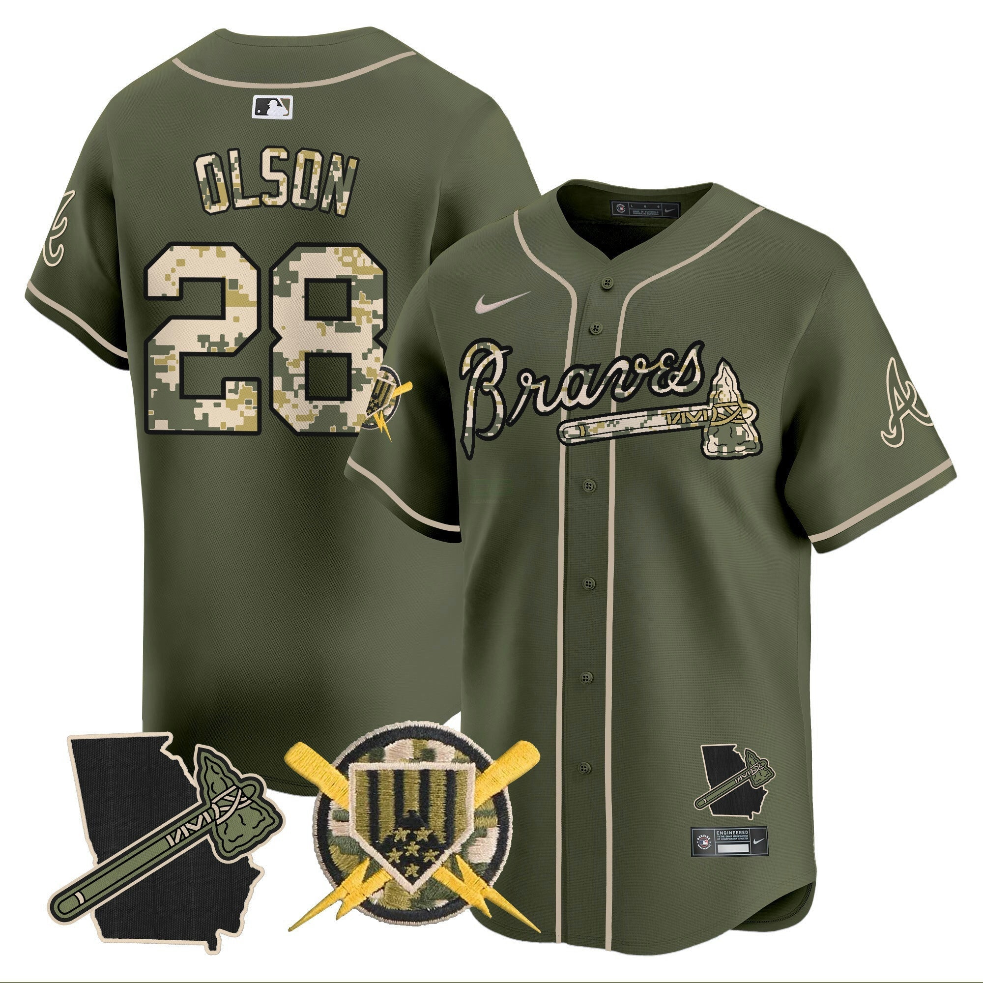 Camisa MLB Men’s Atlanta Armed Forces Day Vapor Premier Limited Jersey