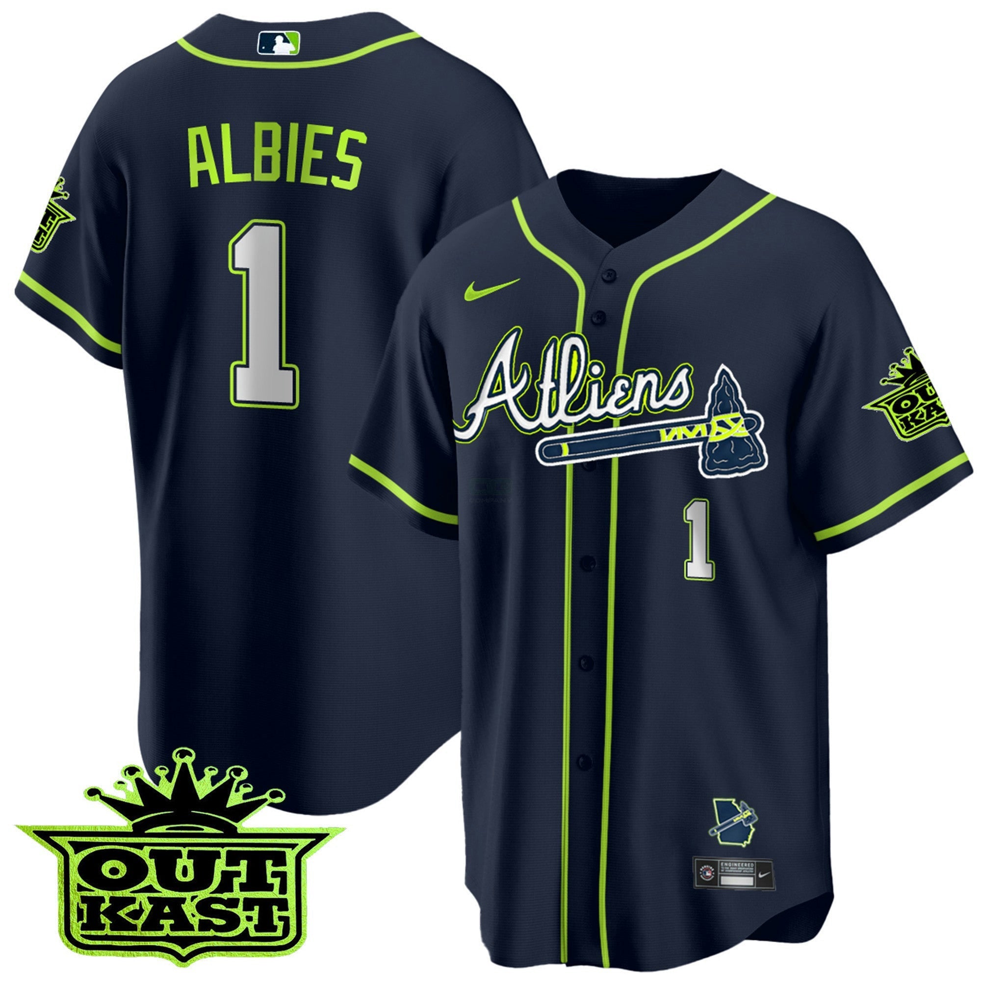 Camisa MLB Men’s Atlanta Atliens Cool Base Jersey V2