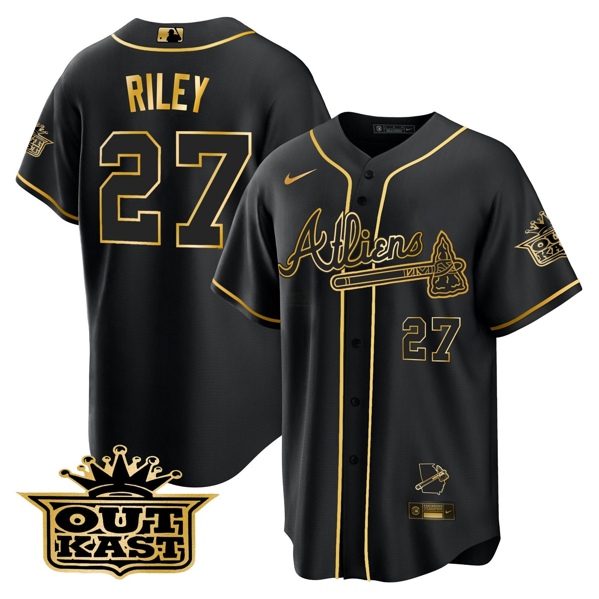 Camisa MLB Men’s Atlanta Atliens Cool Base Jersey V2