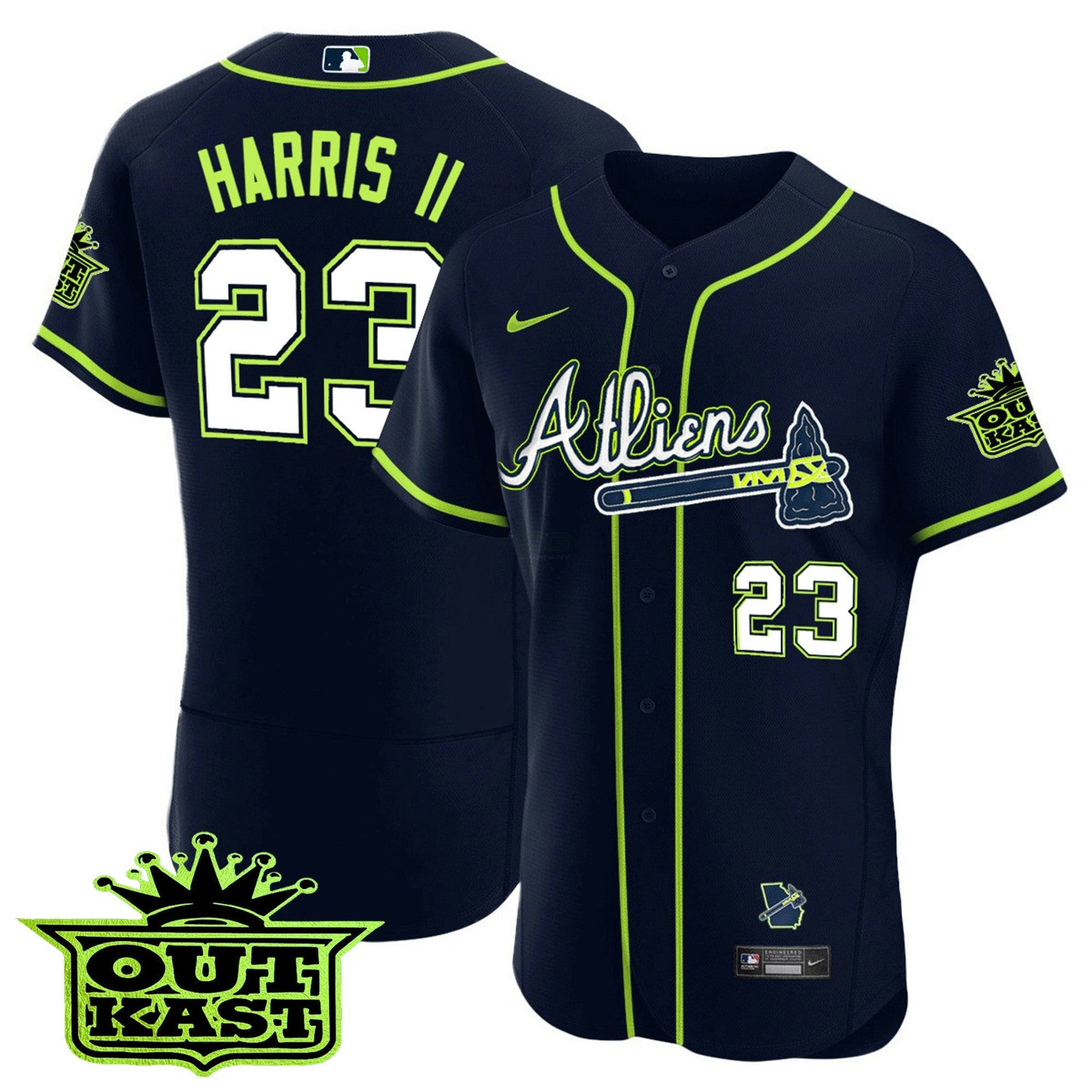 Camisa MLB Men’s Atlanta Atliens Flex Base Jersey V2
