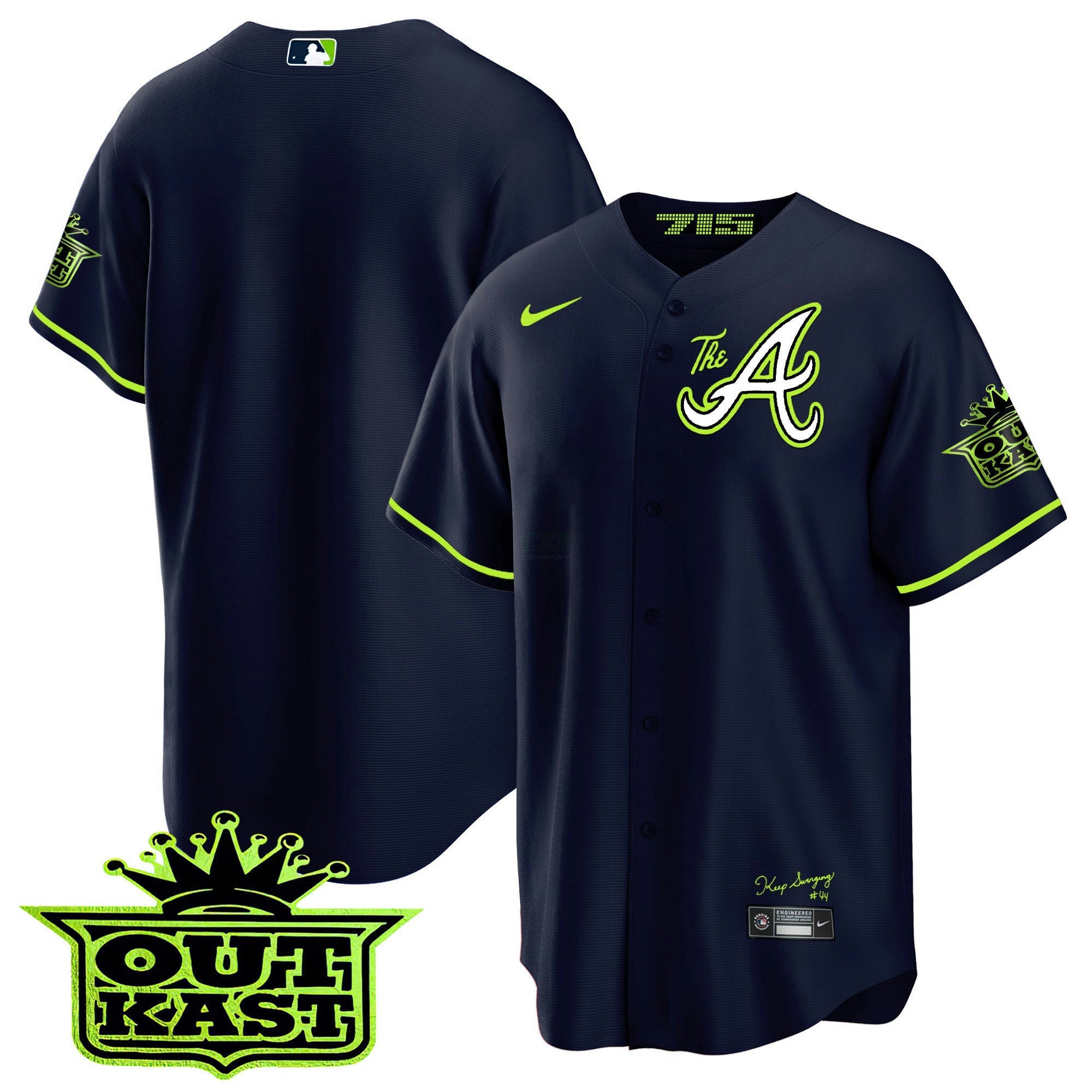 Camisa MLB Men’s Atlanta Atliens The A Cool Base Jersey