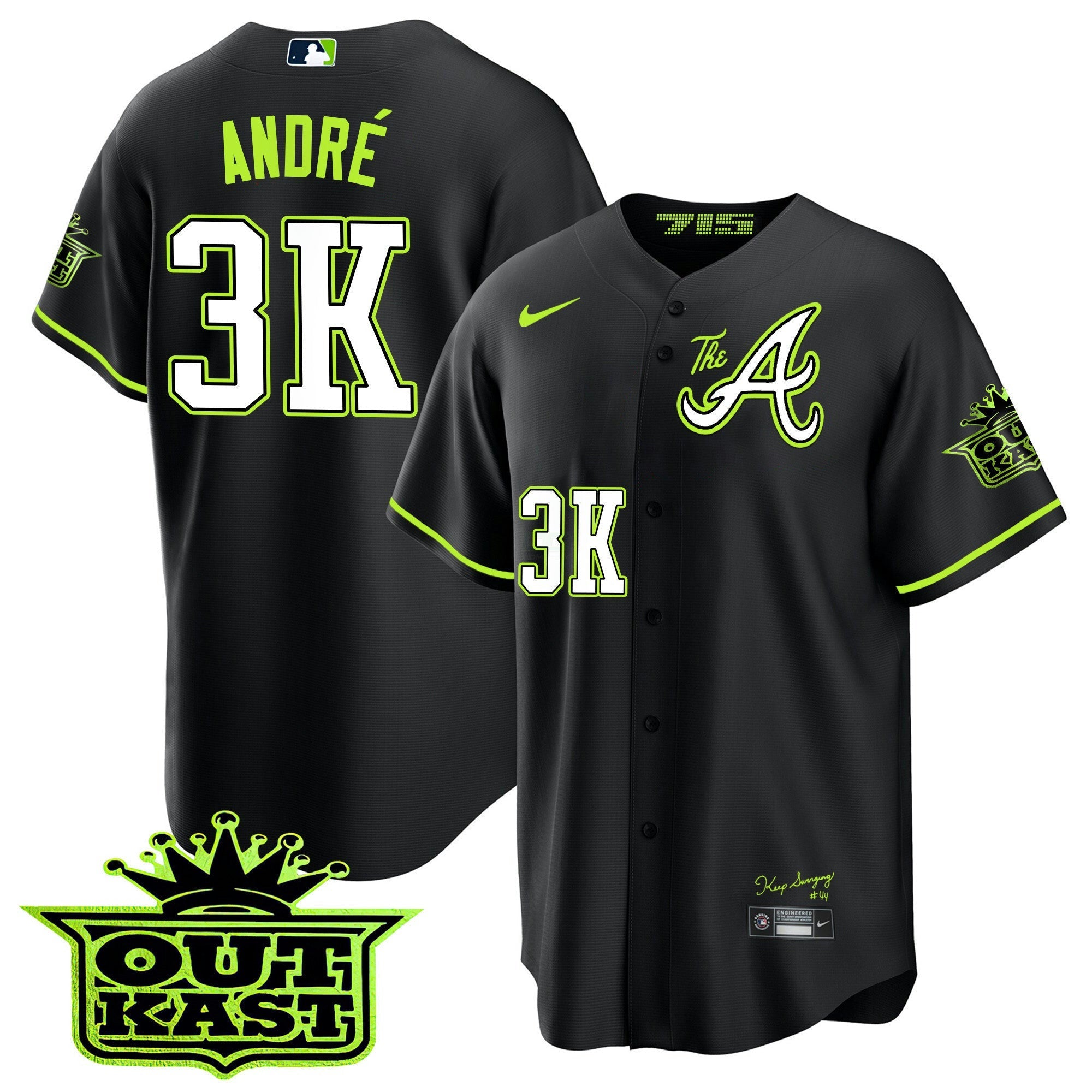 Camisa MLB Men’s Atlanta Atliens The A Cool Base Jersey