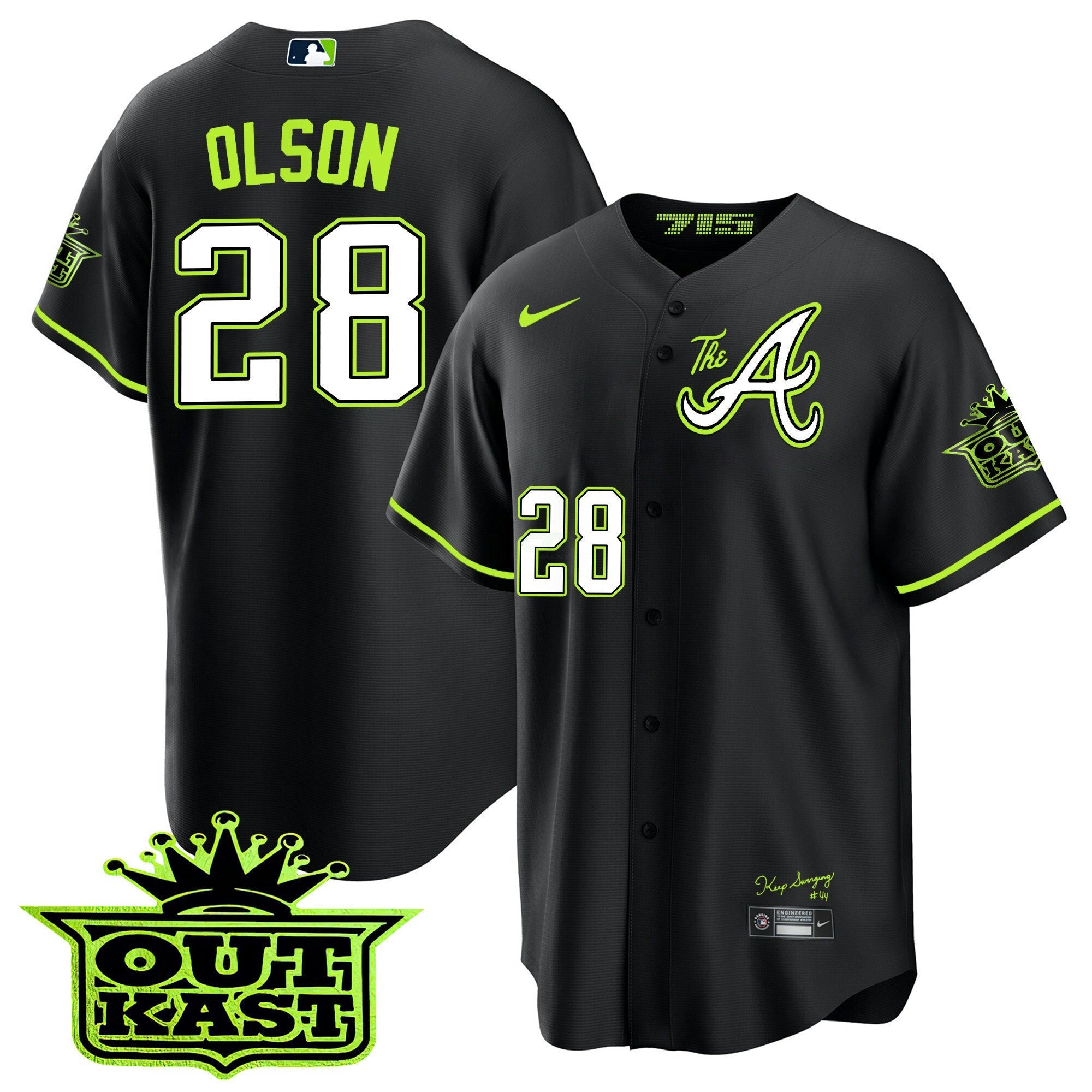Camisa MLB Men’s Atlanta Atliens The A Cool Base Jersey