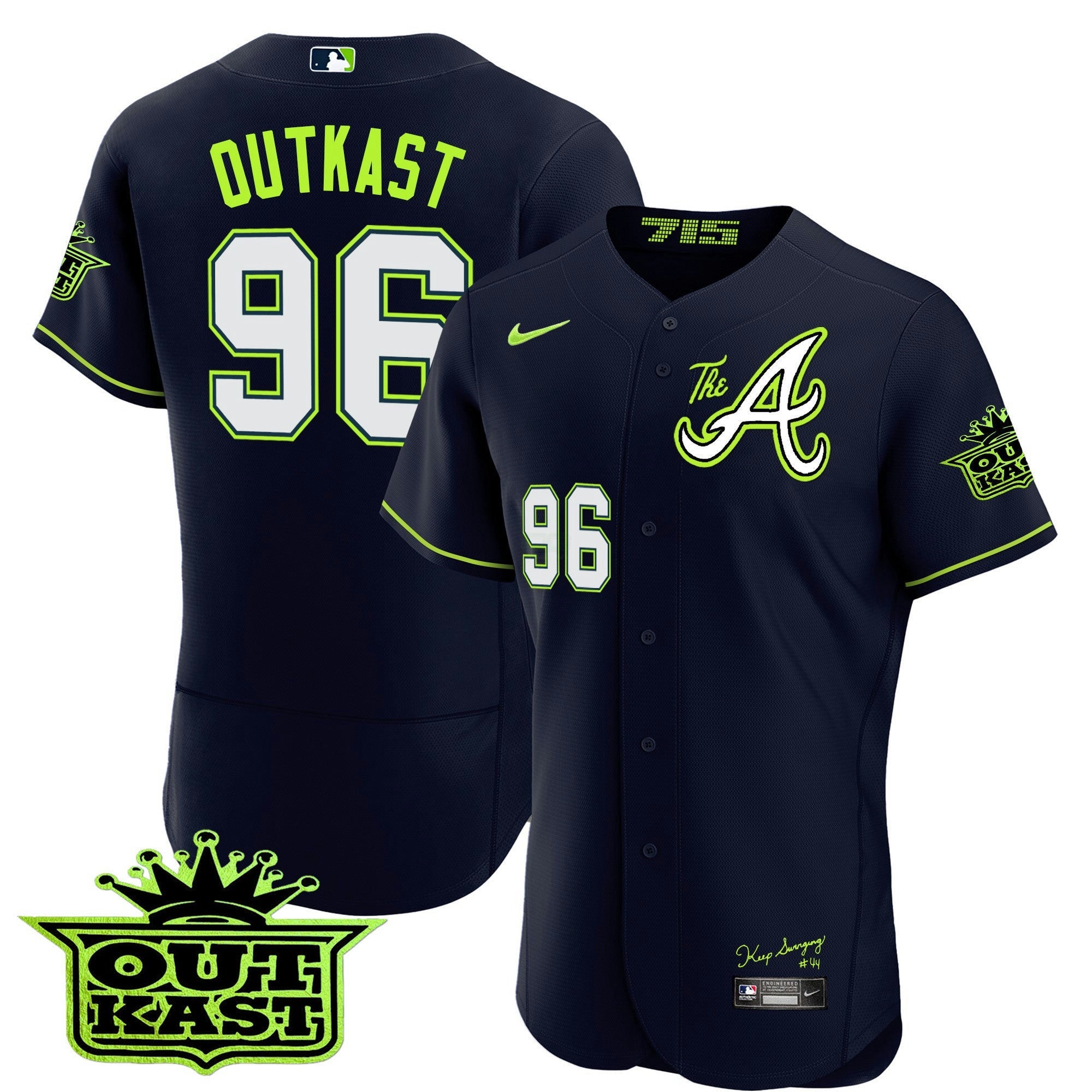 Camisa MLB Men’s Atlanta Atliens The A Flex Base Jersey