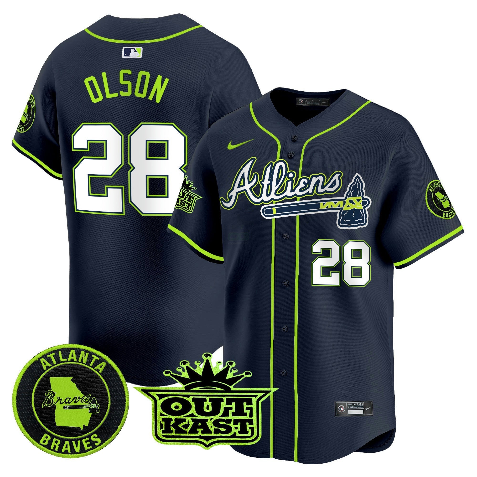 Camisa MLB Men’s Atlanta Atliens Vapor Premier Limited Jersey