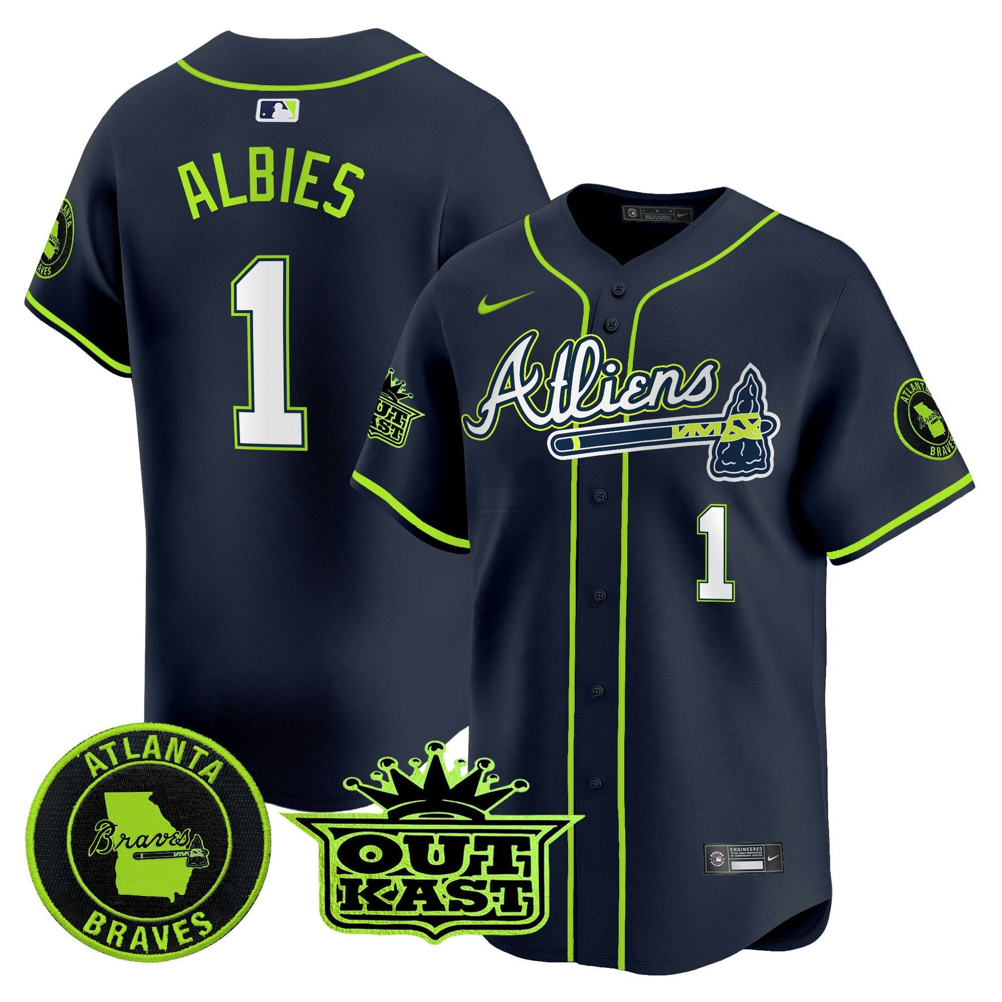 Camisa MLB Men’s Atlanta Atliens Vapor Premier Limited Jersey
