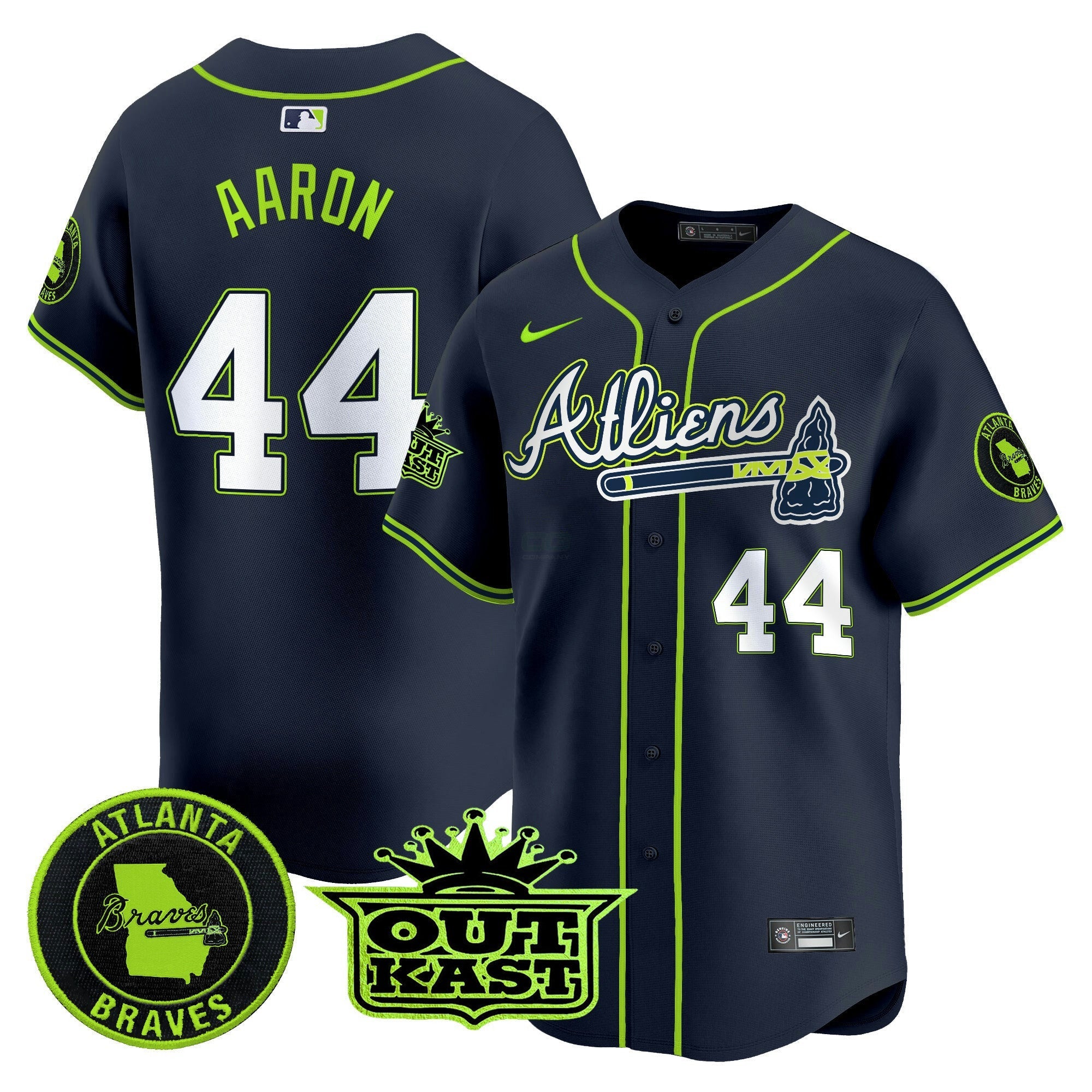 Camisa MLB Men’s Atlanta Atliens Vapor Premier Limited Jersey V4
