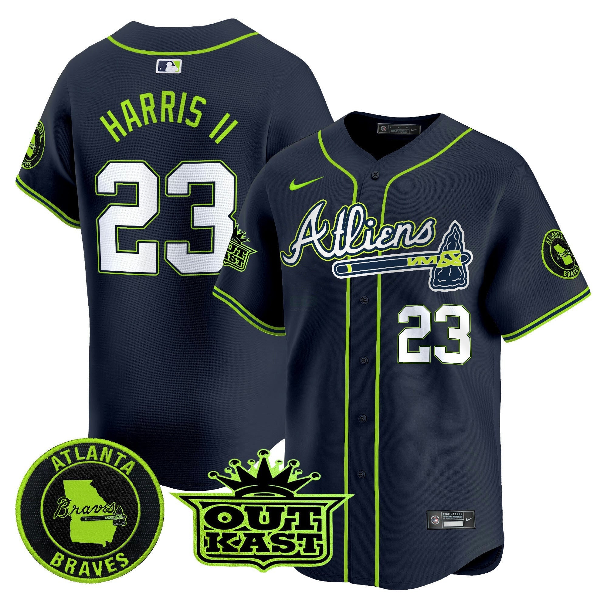 Camisa MLB Men’s Atlanta Atliens Vapor Premier Limited Jersey V4