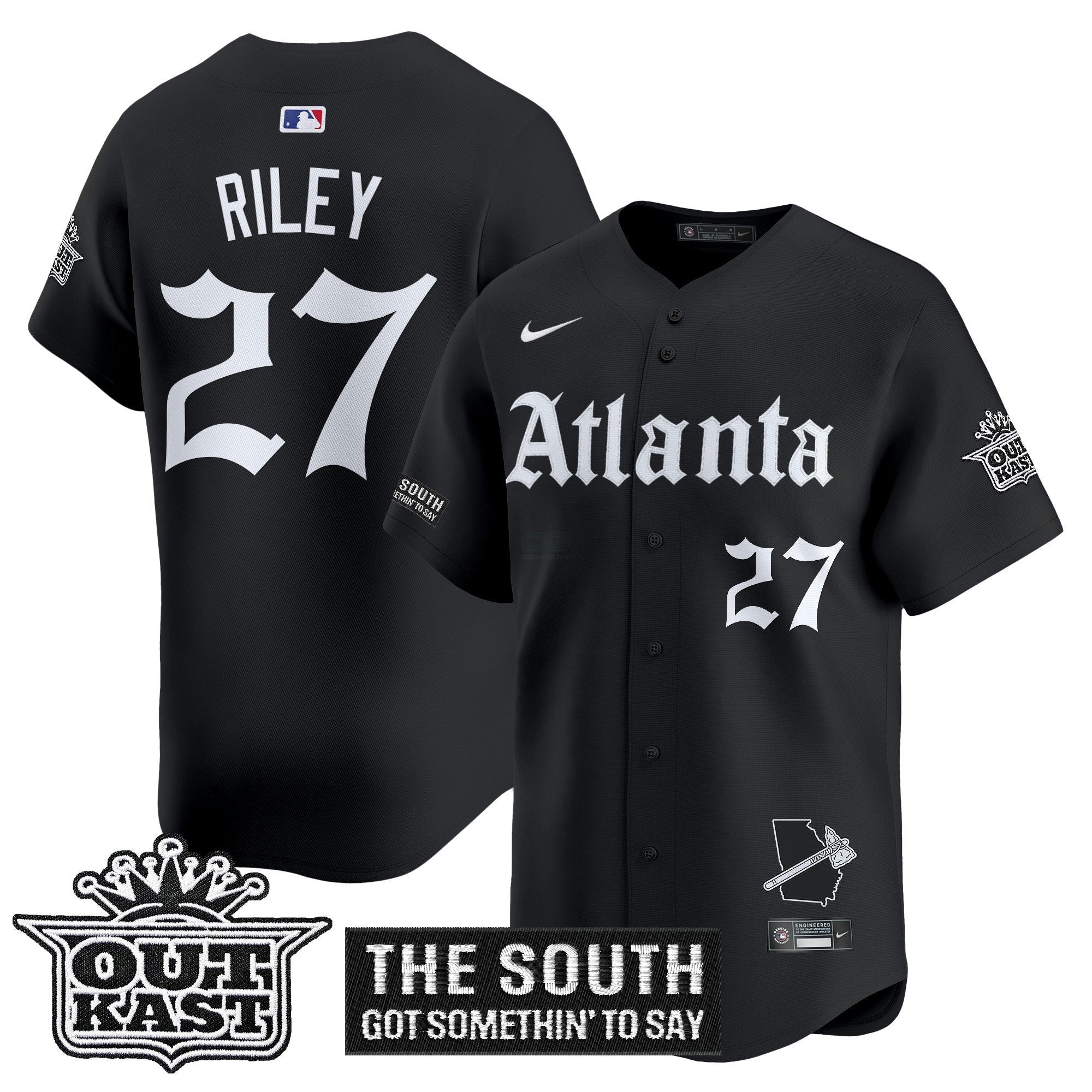 Camisa MLB Men’s Atlanta ‘Gothic South x Outkast Edition’ Vapor Premier Limited Jersey