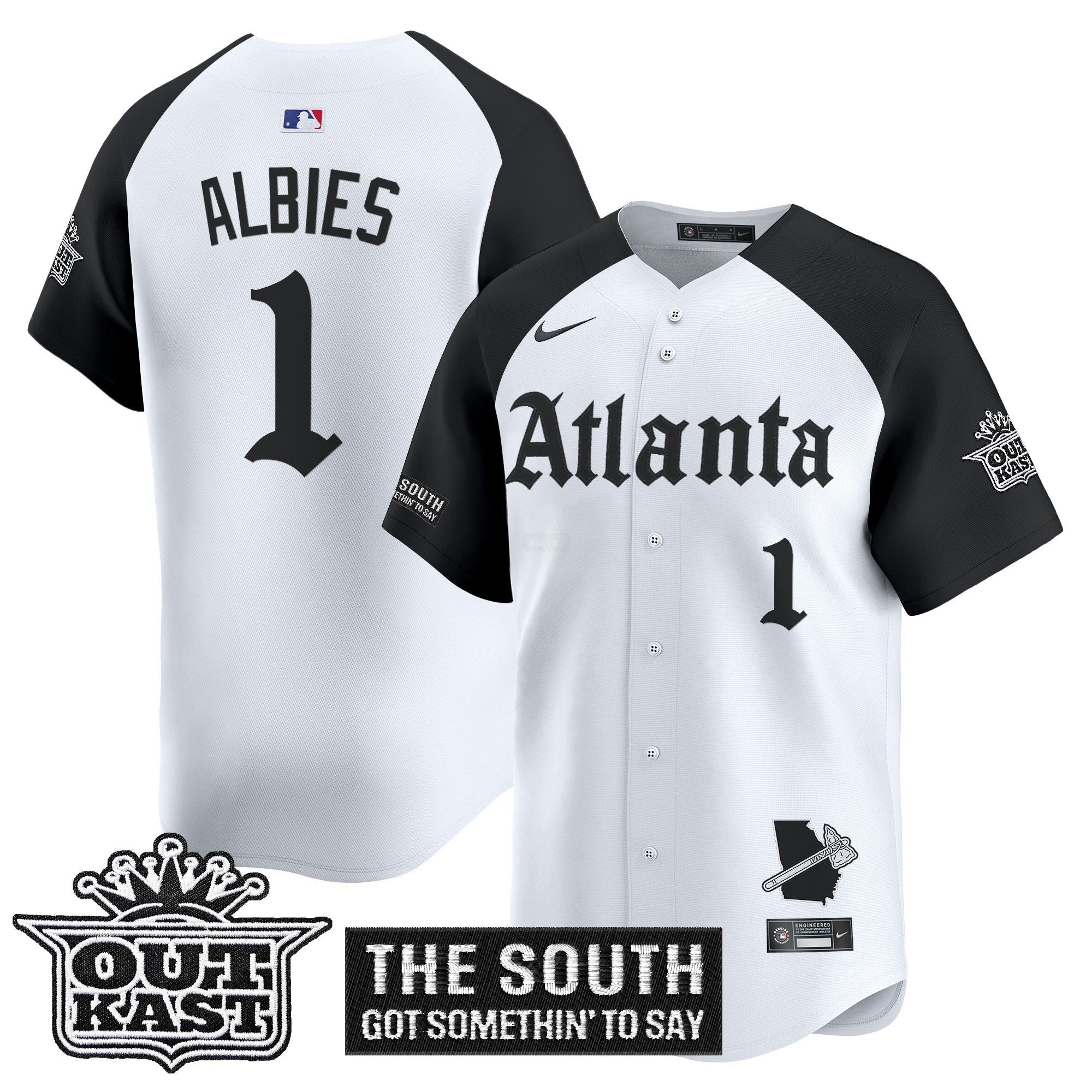 Camisa MLB Men’s Atlanta ‘Gothic South x Outkast Edition’ Vapor Premier Limited Jersey