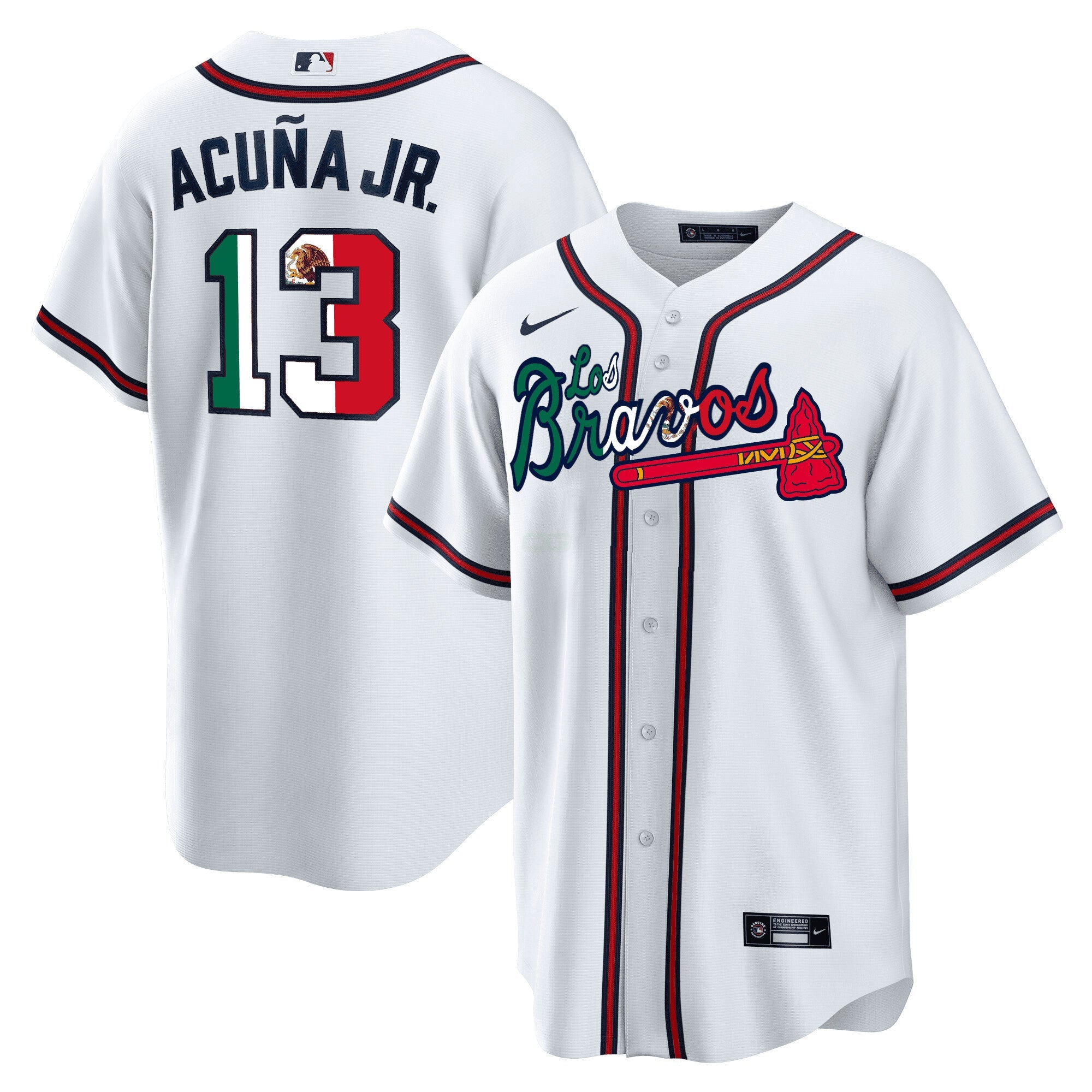Camisa MLB Men’s Atlanta Los Bravos Special Mexico Edition Jersey