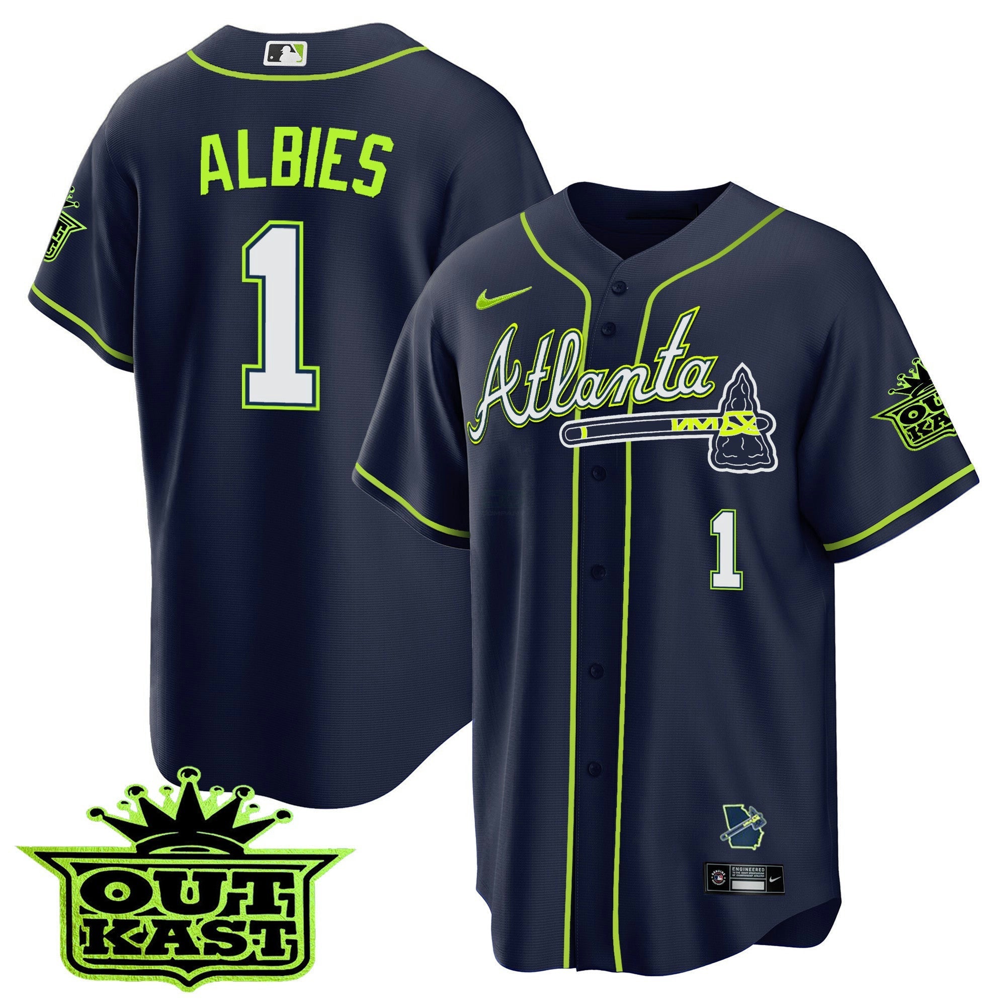 Camisa MLB Men’s Atlanta Outkast Cool Base Jersey V3