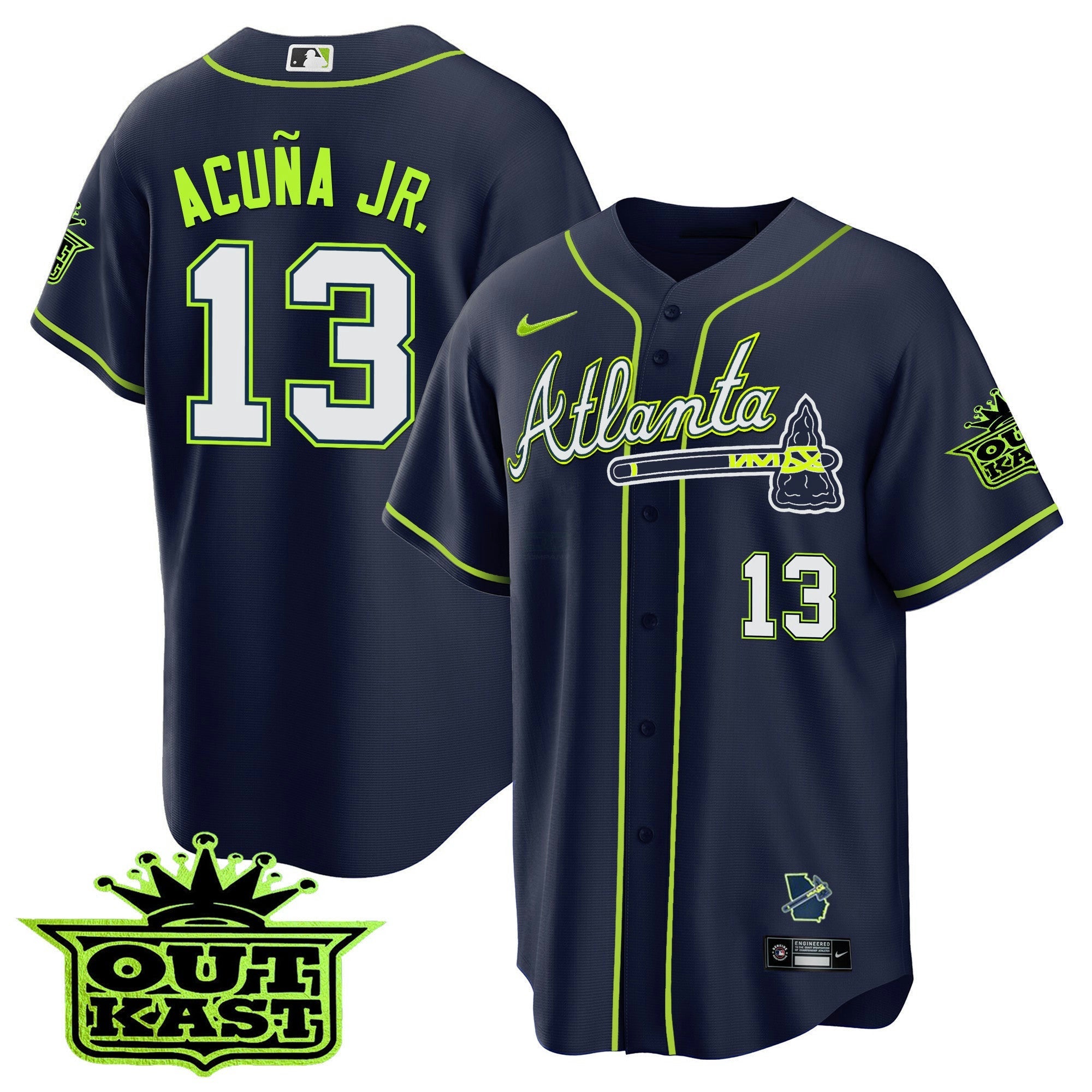 Camisa MLB Men’s Atlanta Outkast Cool Base Jersey V3