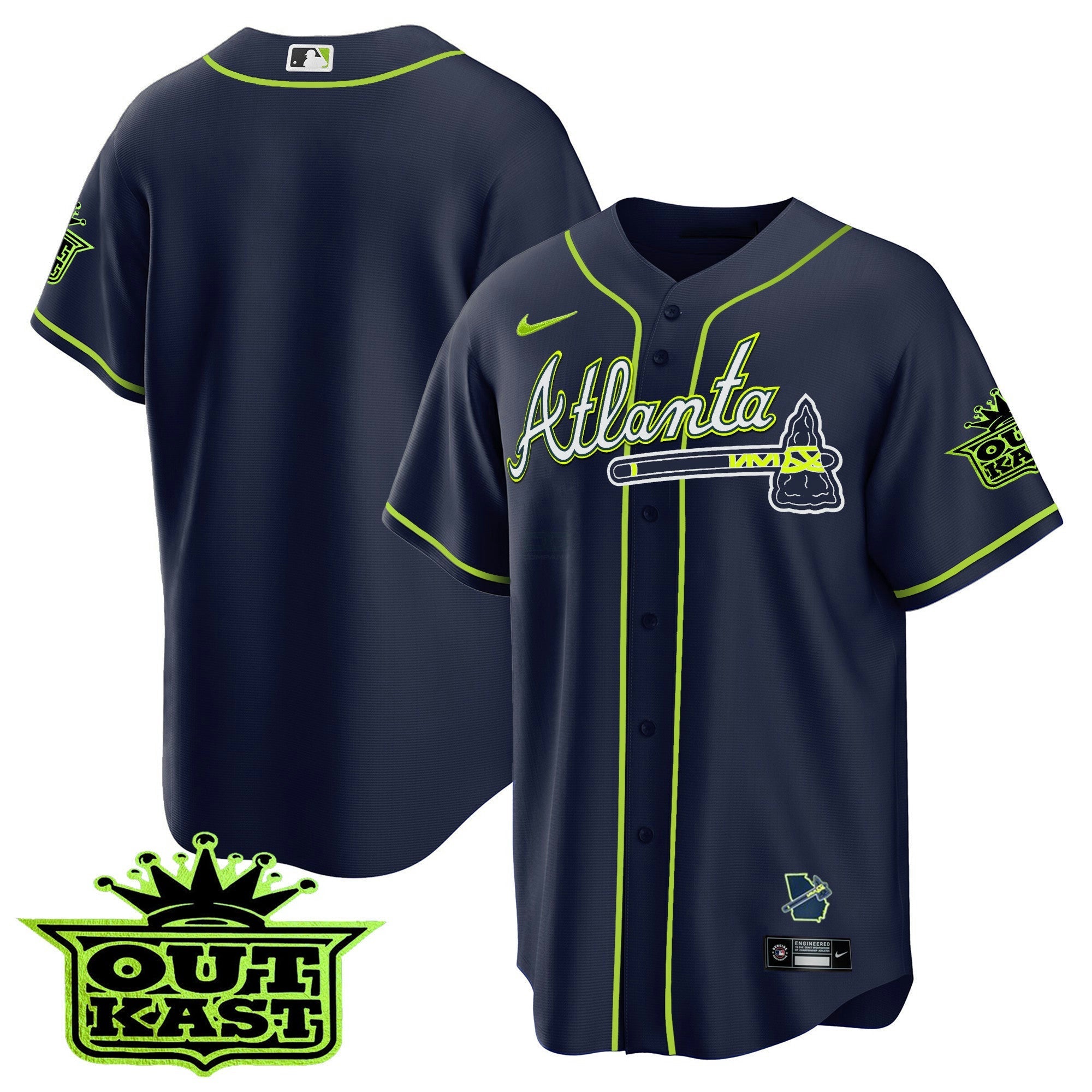 Camisa MLB Men’s Atlanta Outkast Cool Base Jersey V3