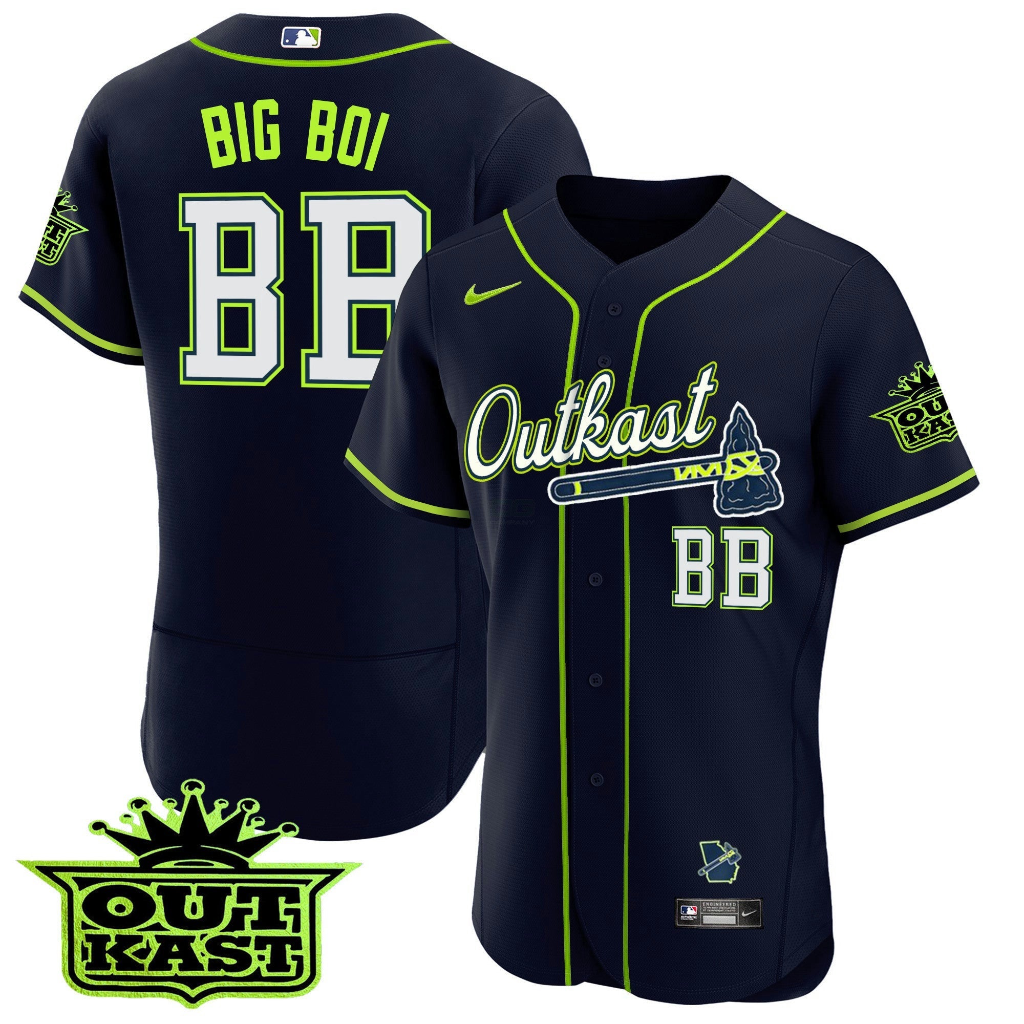 Camisa MLB Men’s Atlanta Outkast Flex Base Jersey