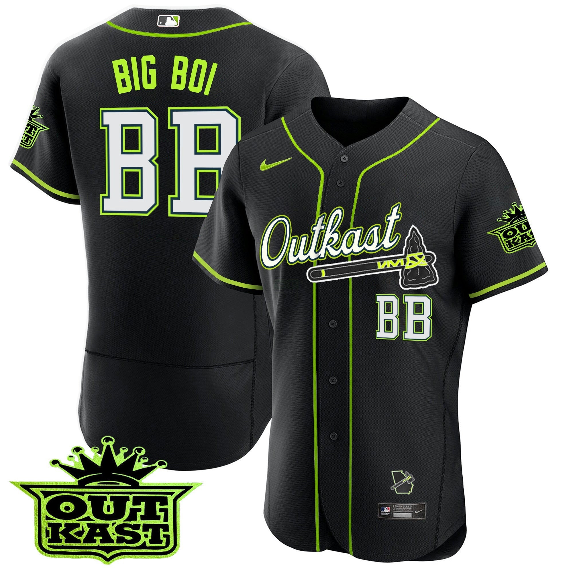 Camisa MLB Men’s Atlanta Outkast Flex Base Jersey