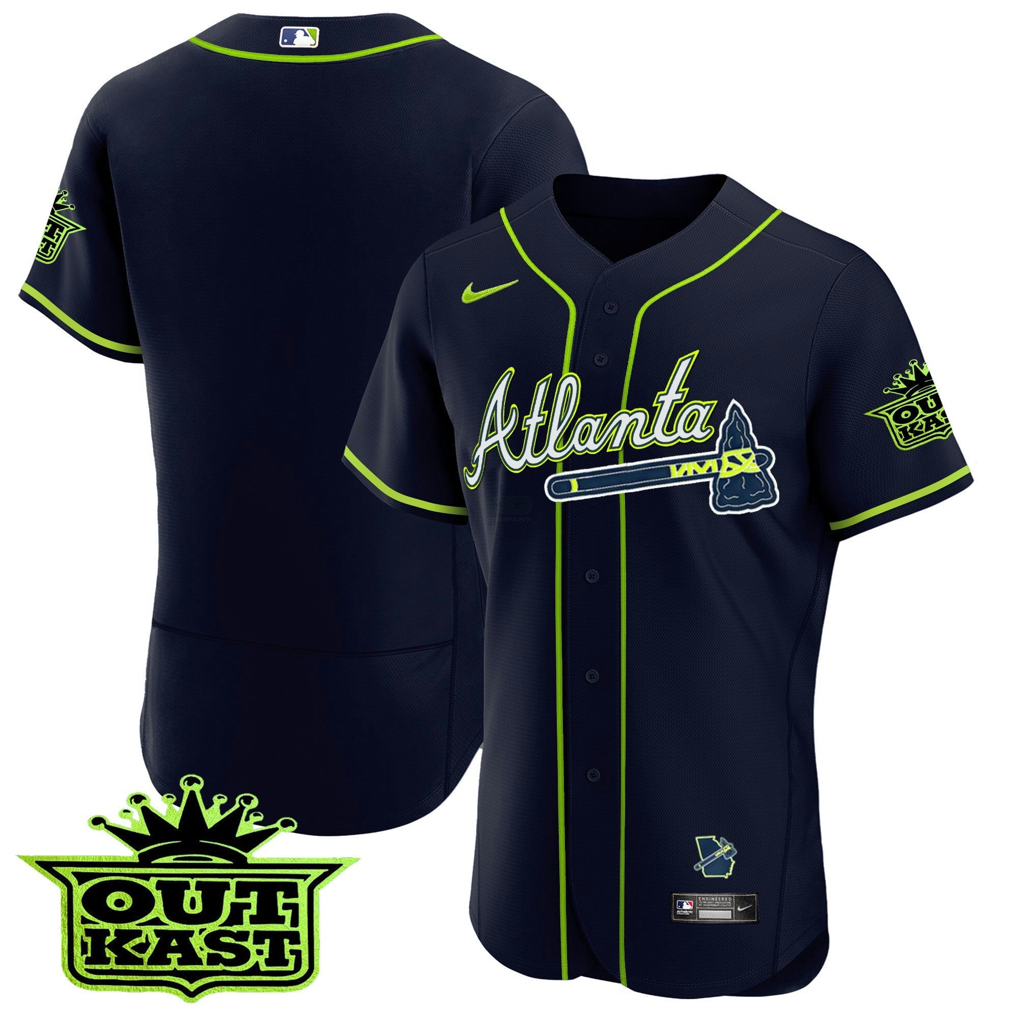 Camisa MLB Men’s Atlanta Outkast Flex Base Jersey V3