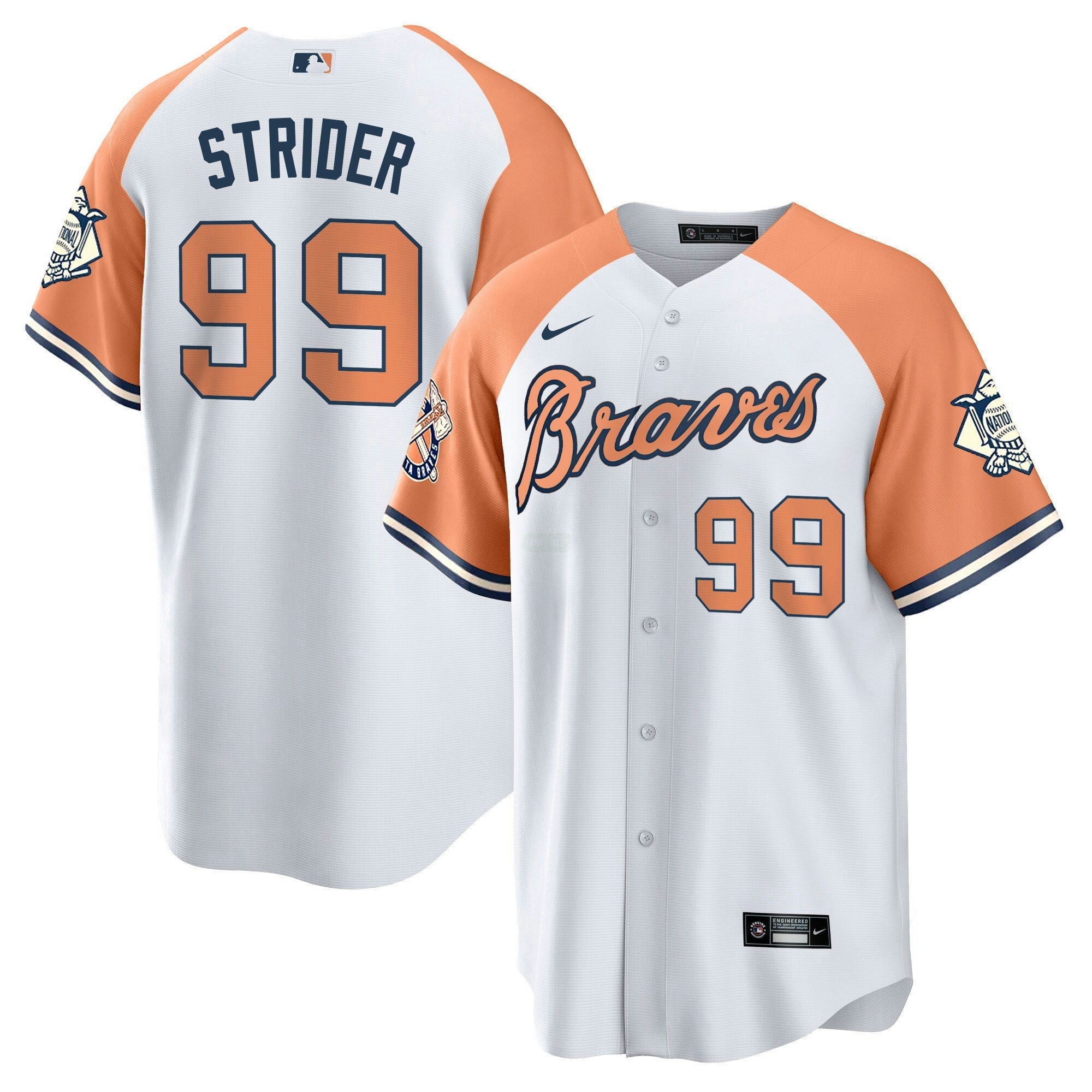 Camisa MLB Men’s Atlanta Peaches n’ Creme Jersey