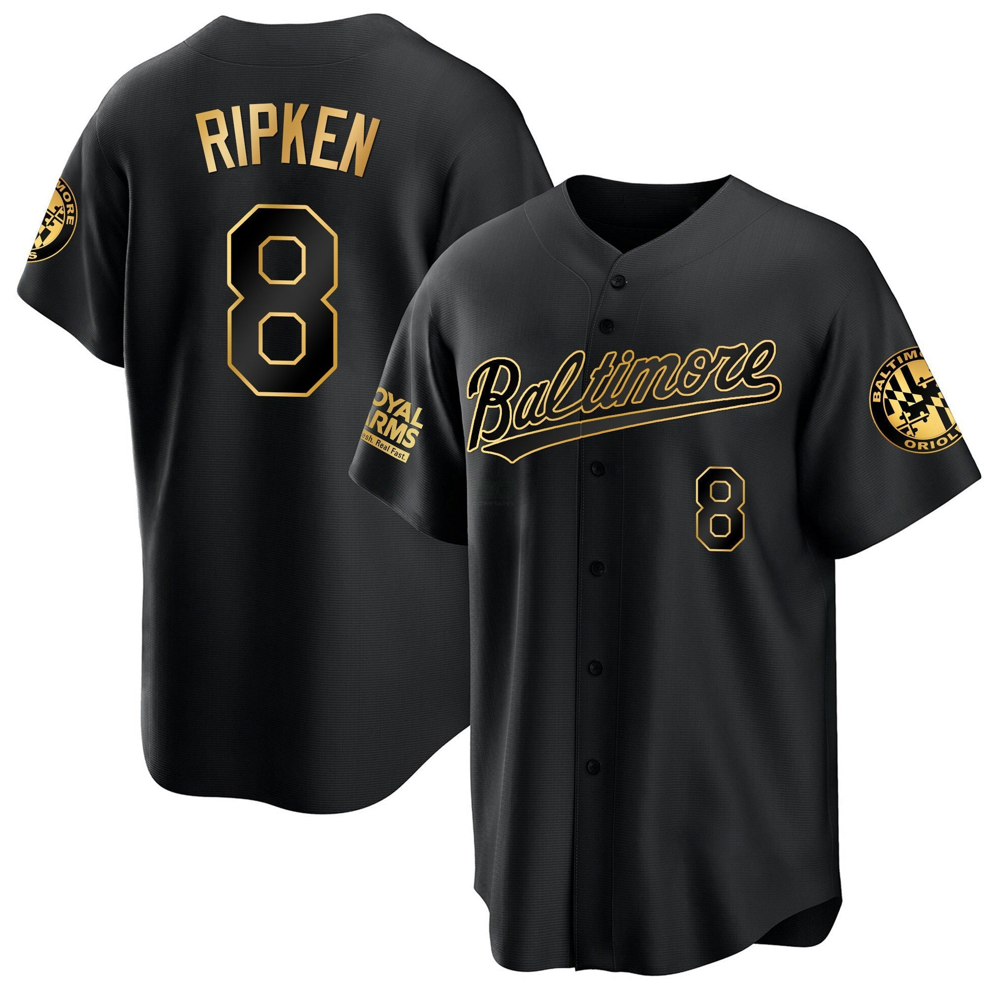 Camisa MLB Men’s Baltimore 2023 Dourada Cool Jersey