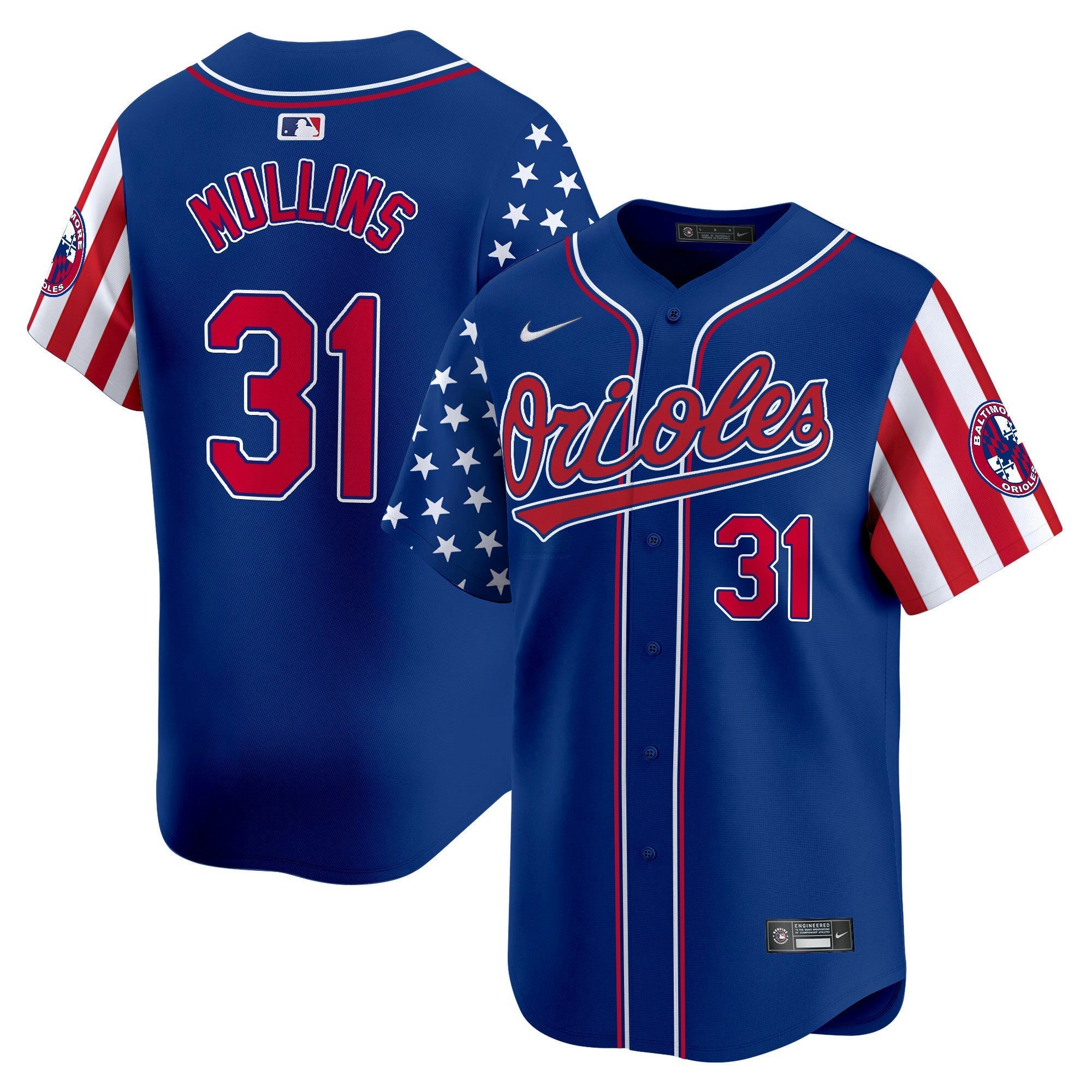 Camisa MLB Men’s Baltimore 2025 Independence Day Vapor Premier Limited Jersey