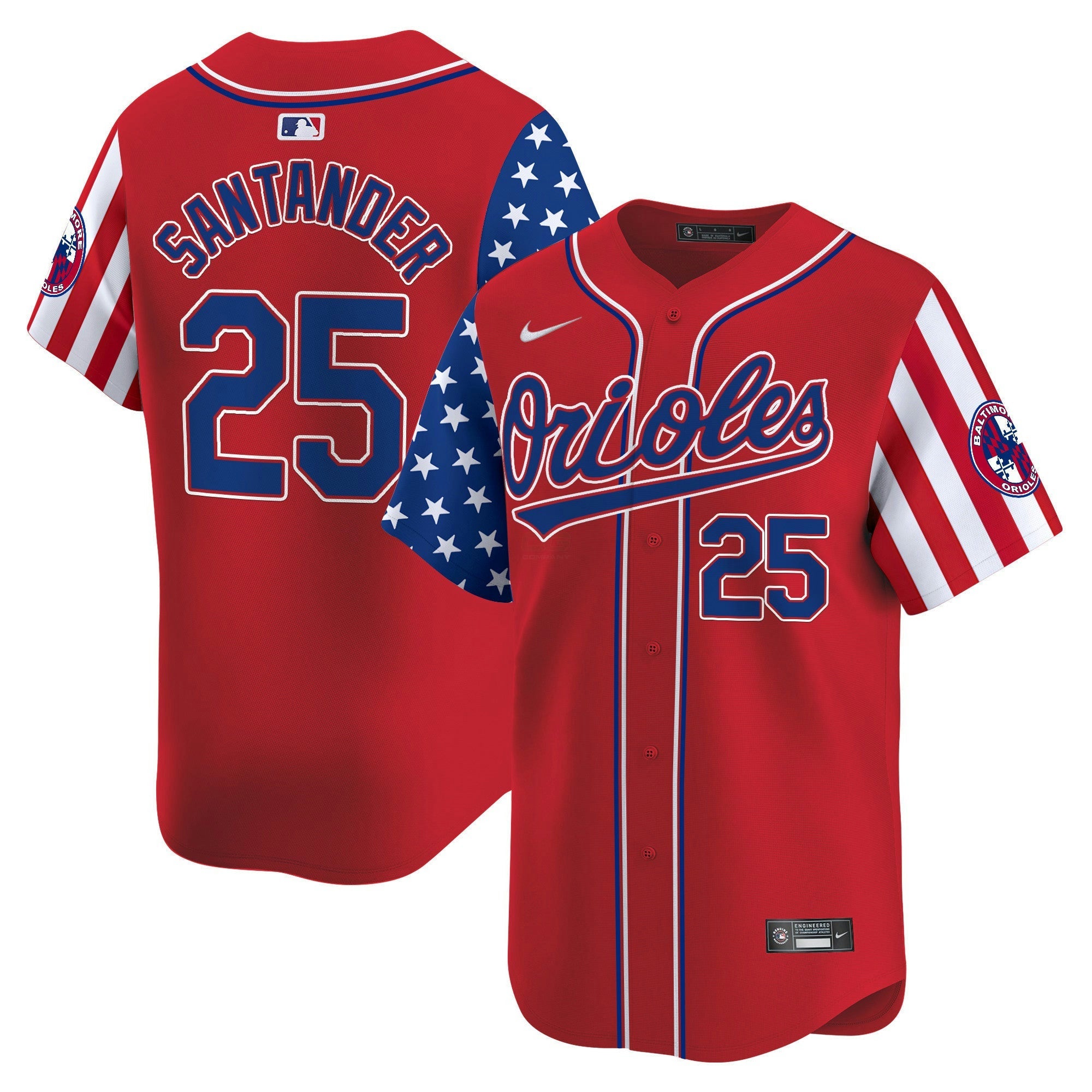 Camisa MLB Men’s Baltimore 2025 Independence Day Vapor Premier Limited Jersey