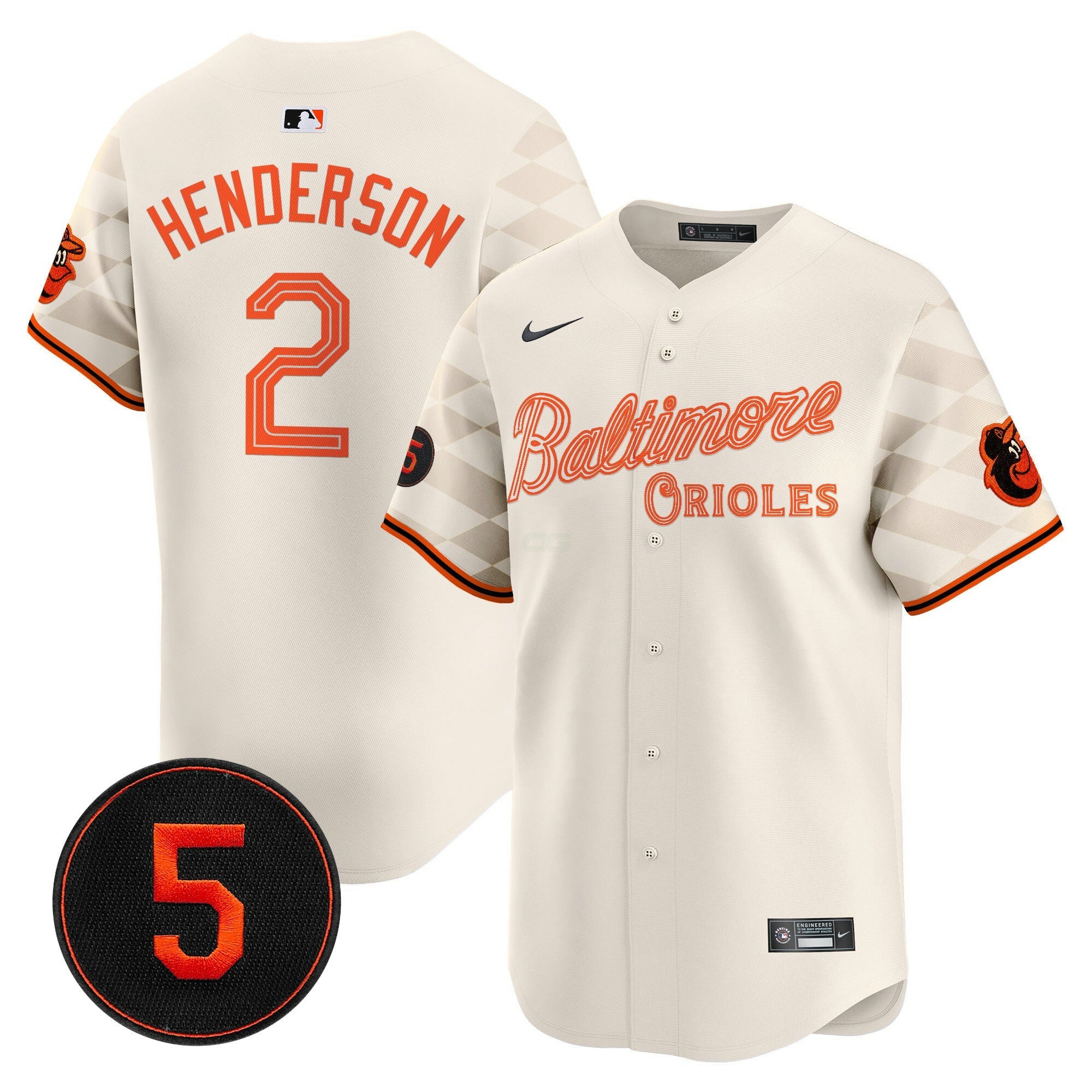 Camisa MLB Men’s Baltimore City Light Vapor Premier Limited Jersey