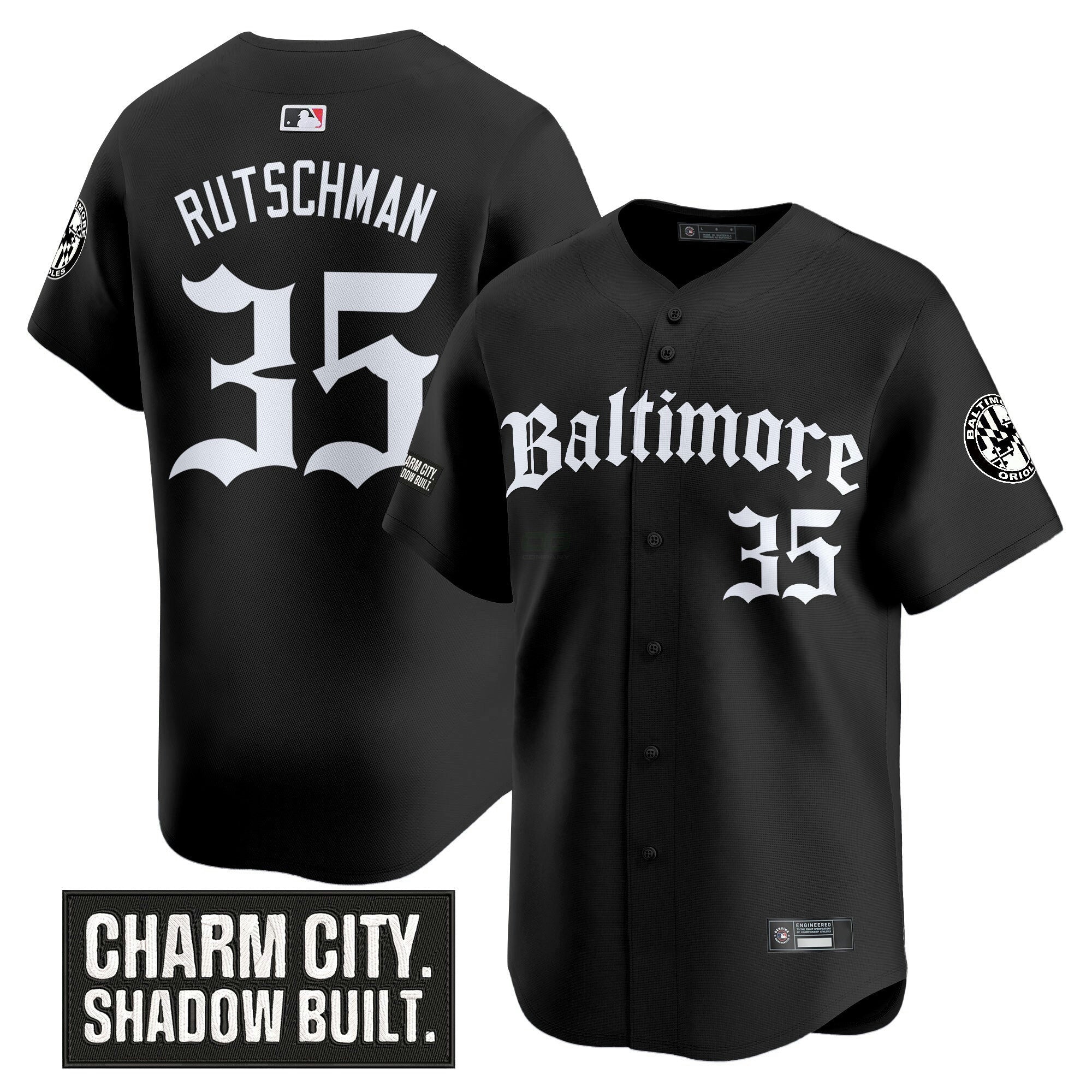 Camisa MLB Men’s Baltimore ‘Gothic Harbor Edition’ Vapor Premier Limited Jersey