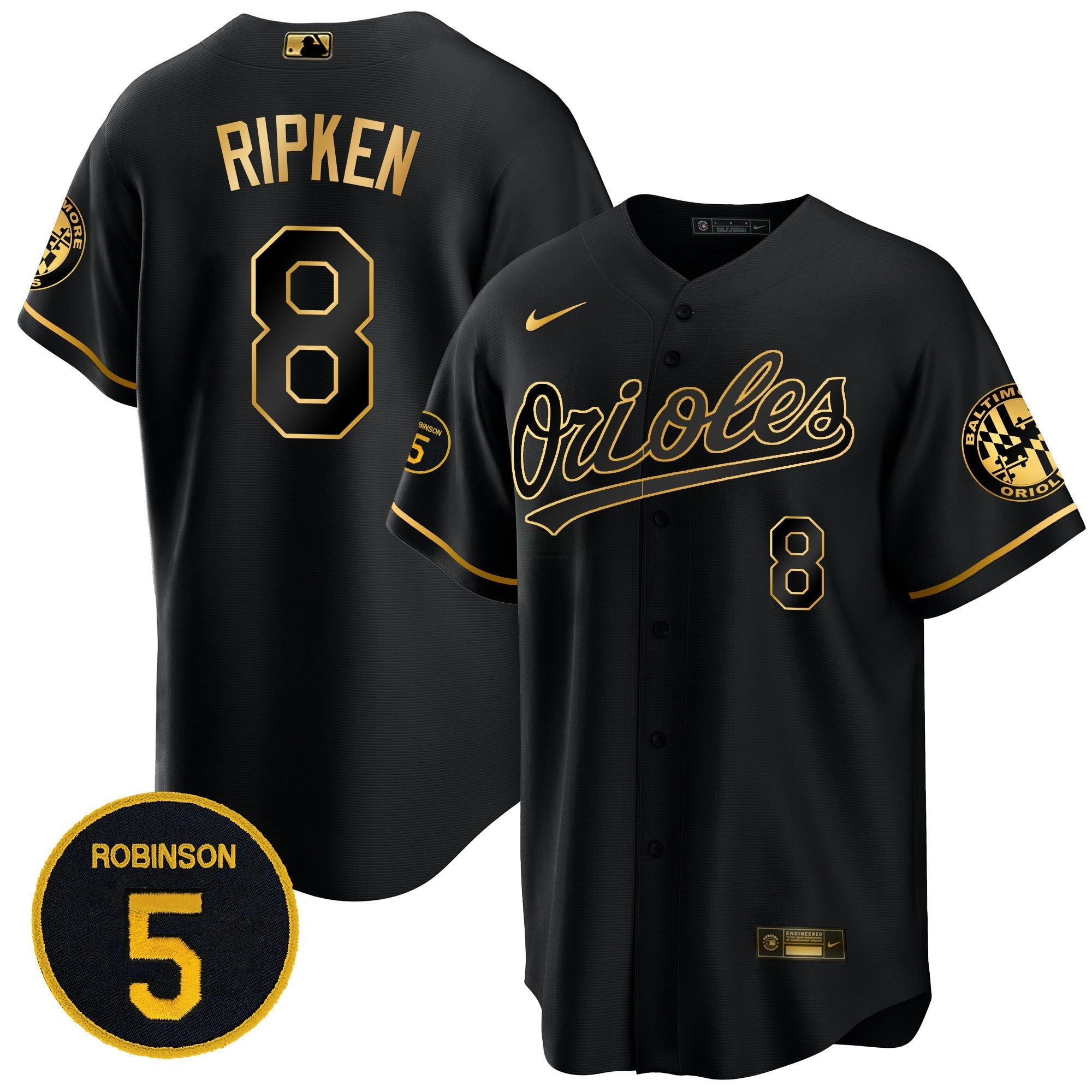 Camisa MLB Men’s Baltimore Robinson Patch Cool Base Jersey