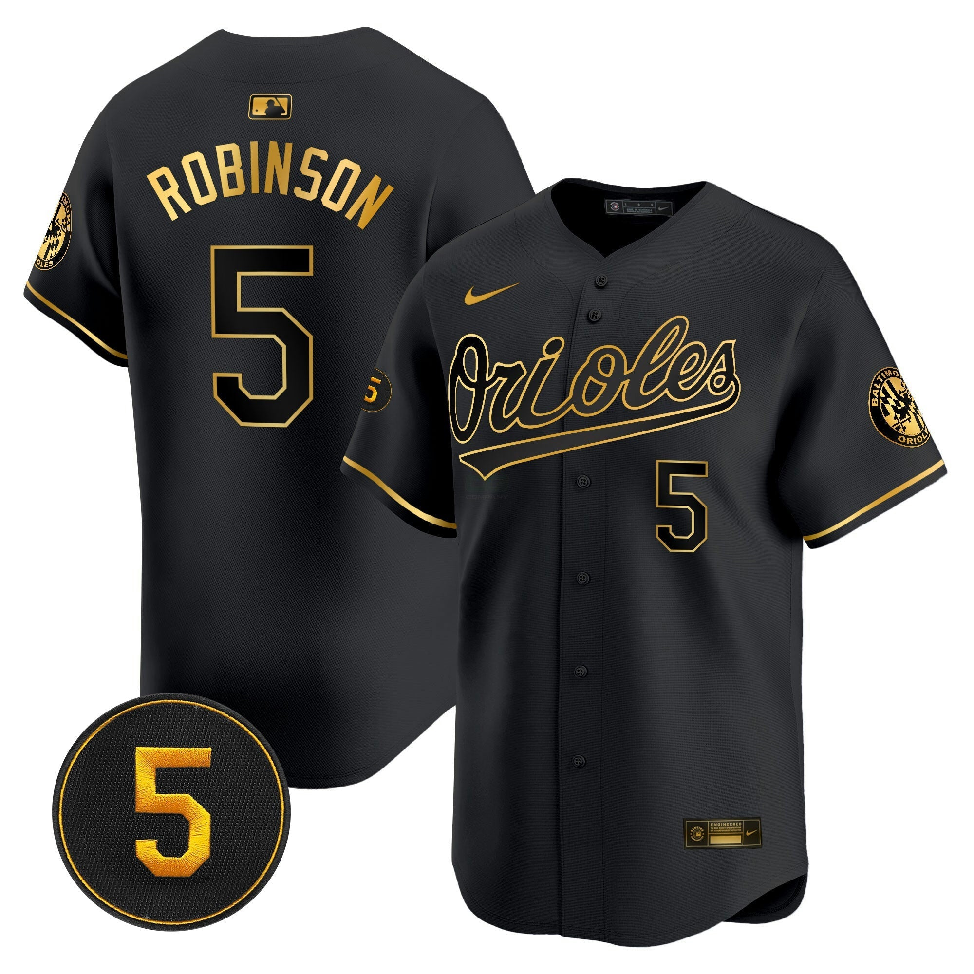 Camisa MLB Men’s Baltimore Robinson Patch Vapor Premier Limited Jersey