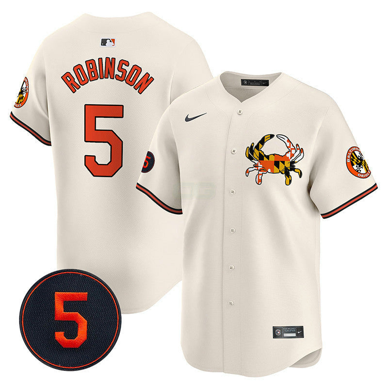 Camisa MLB Men’s Baltimore Robinson Patch Vapor Premier Limited Jersey V3