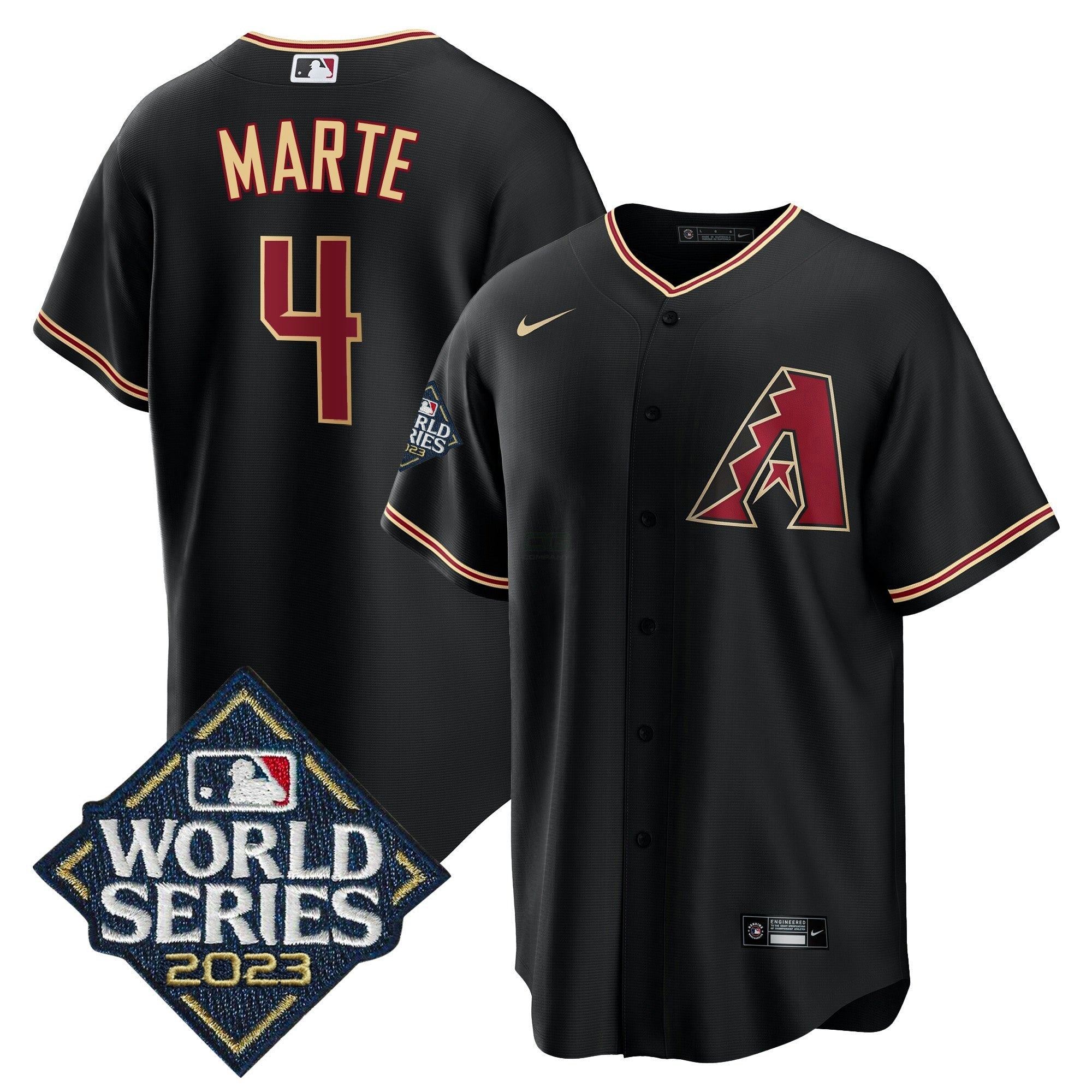 Camisa MLB Men’s Black 2023 World Series Jersey