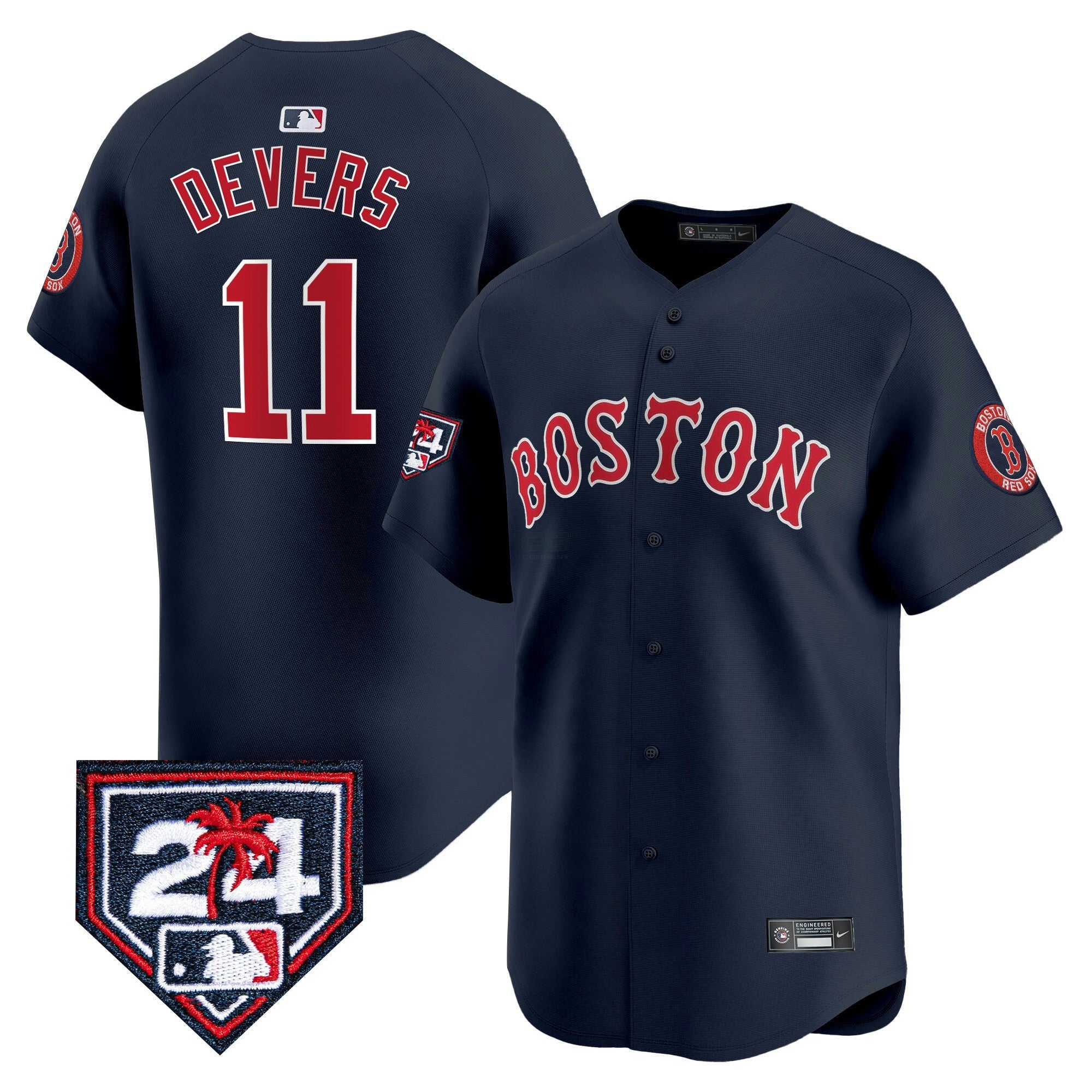 Camisa MLB Men’s Boston 2024 Spring Training Patch Vapor Premier Limited Jersey