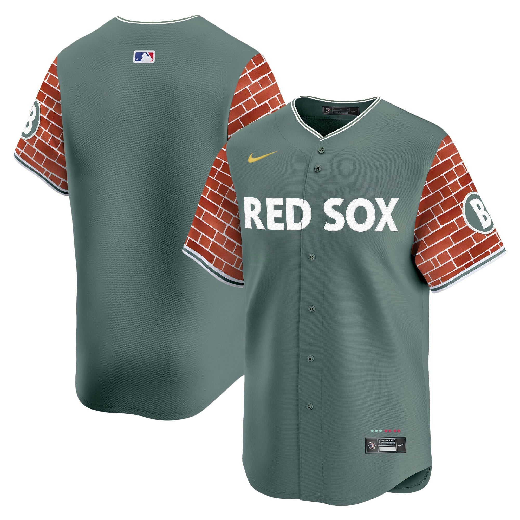 Camisa MLB Men’s Boston 2025 Fenway Red Brick Style Vapor Premier Limited Jersey – Stitched