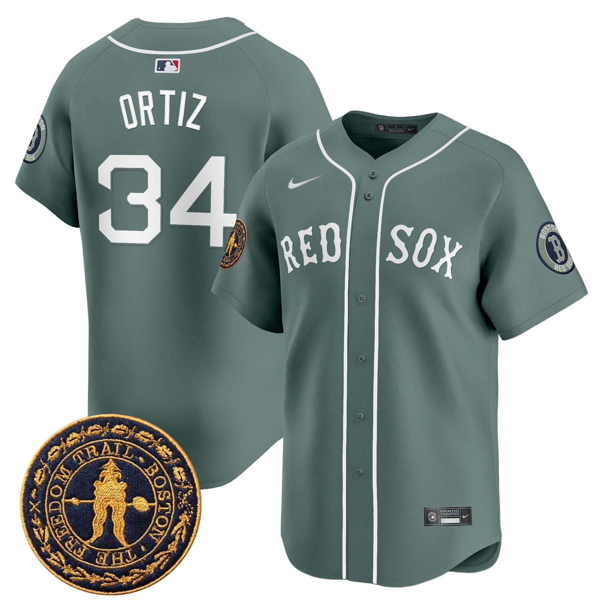 Camisa MLB Men’s Boston Freedom Trail Patch Vapor Premier Limited Jersey