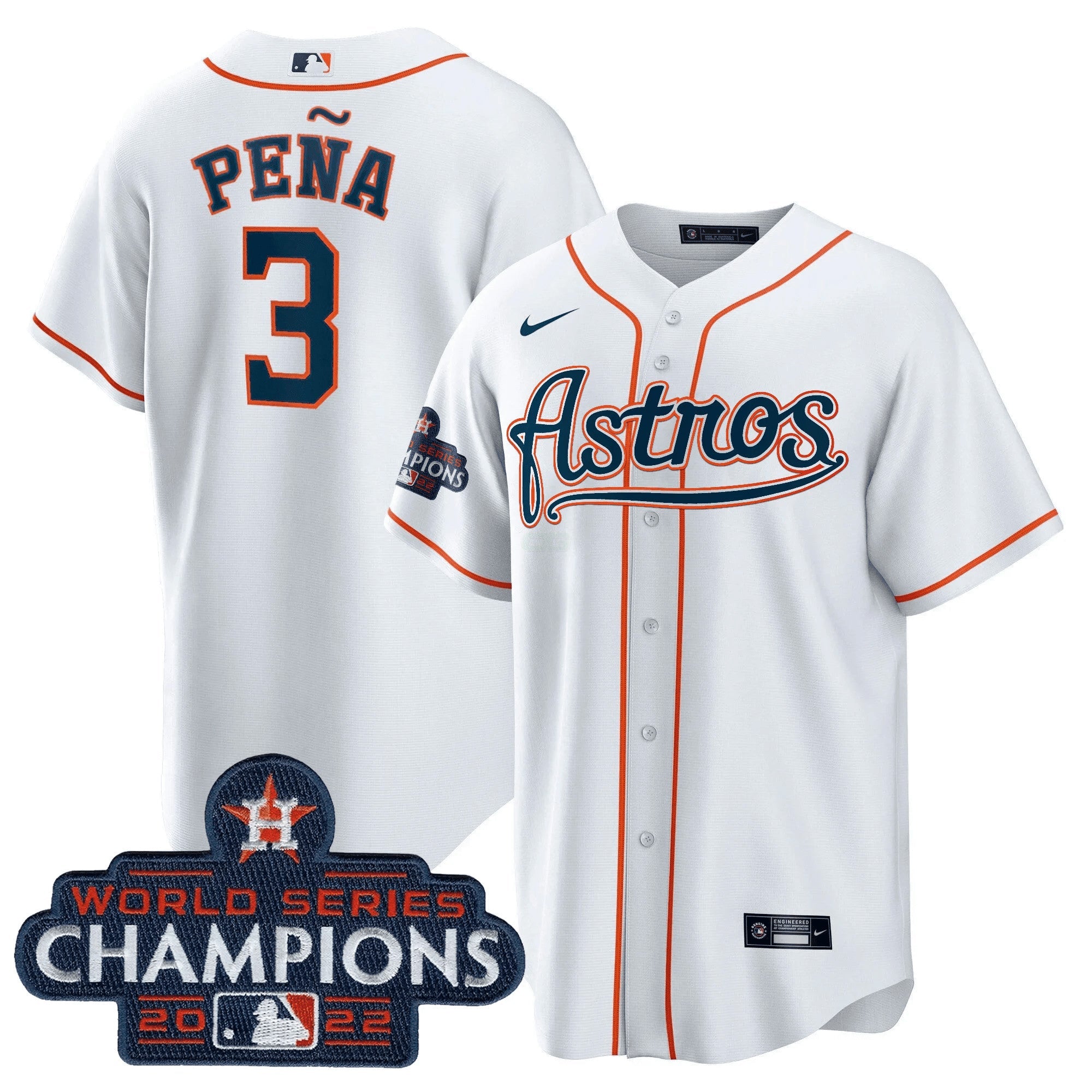 Camisa MLB Men’s Champions & Throwback Patch Dourada Jersey V2