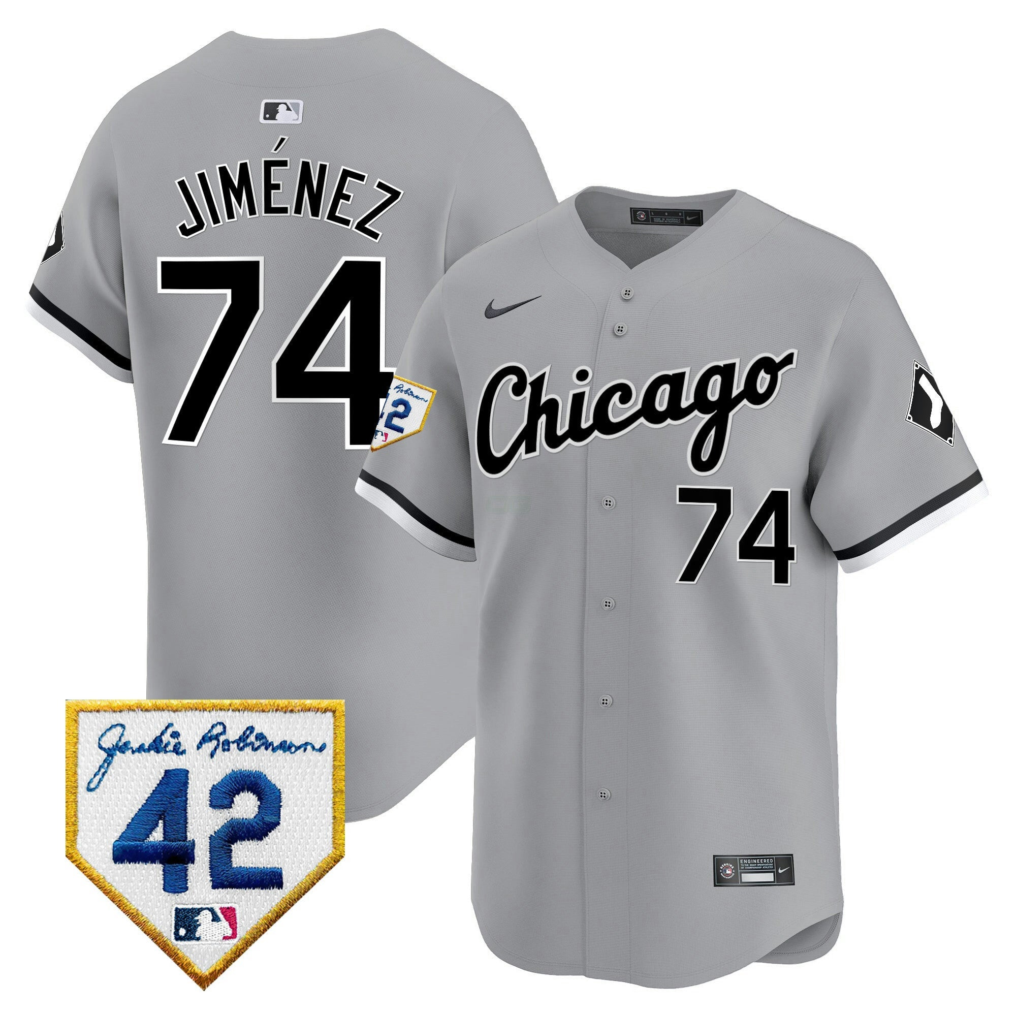 Camisa MLB Men’s Chicago 2024 Jackie Robinson Patch Vapor Premier Limited Jersey