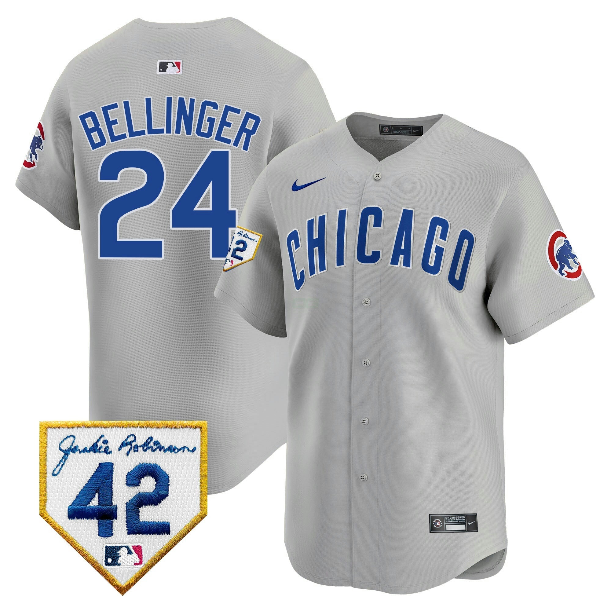 Camisa MLB Men’s Chicago 2024 Jackie Robinson Patch Vapor Premier Limited Jersey