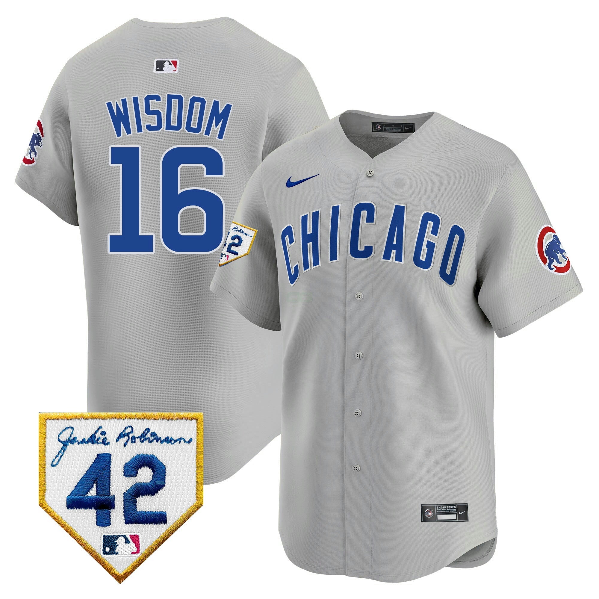 Camisa MLB Men’s Chicago 2024 Jackie Robinson Patch Vapor Premier Limited Jersey