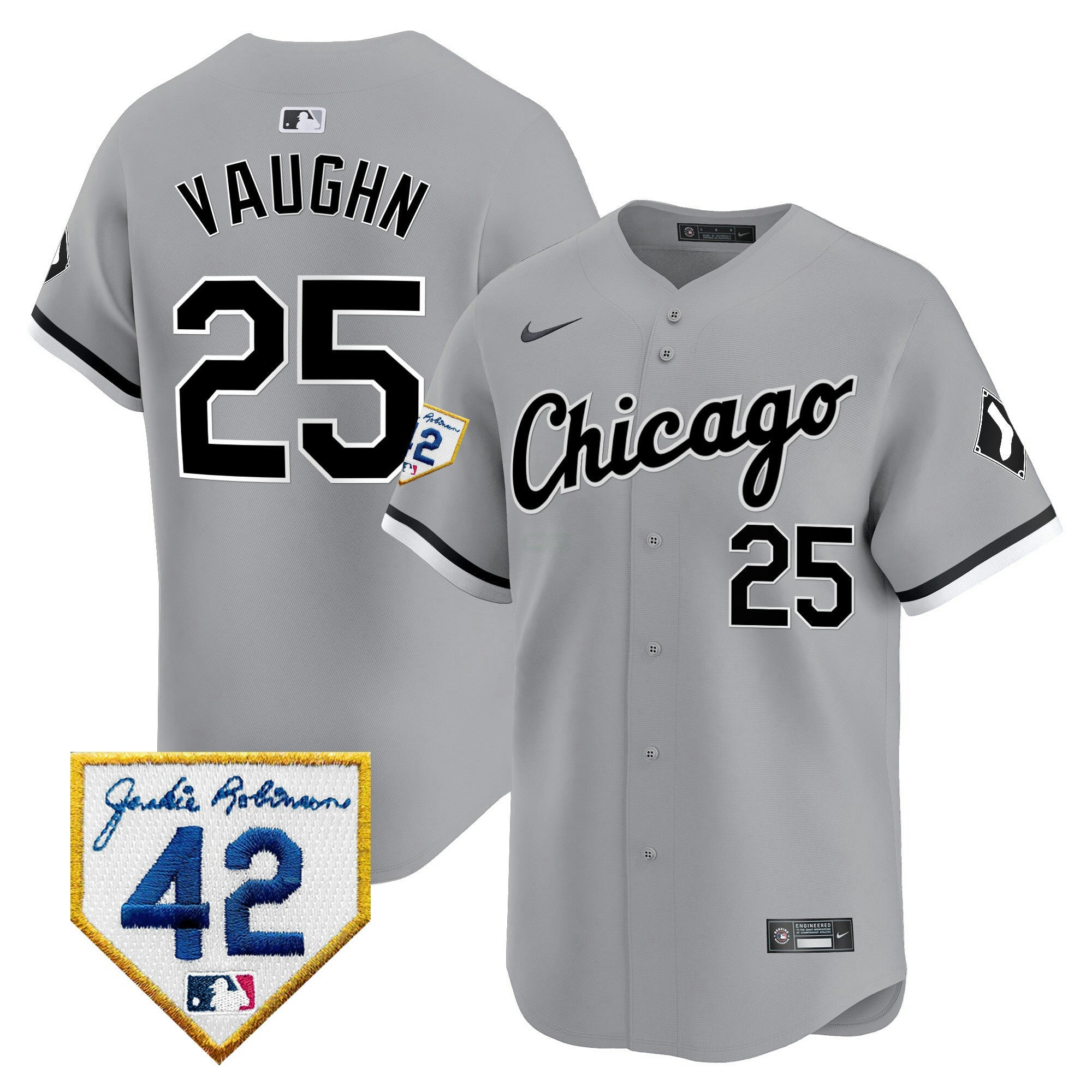 Camisa MLB Men’s Chicago 2024 Jackie Robinson Patch Vapor Premier Limited Jersey