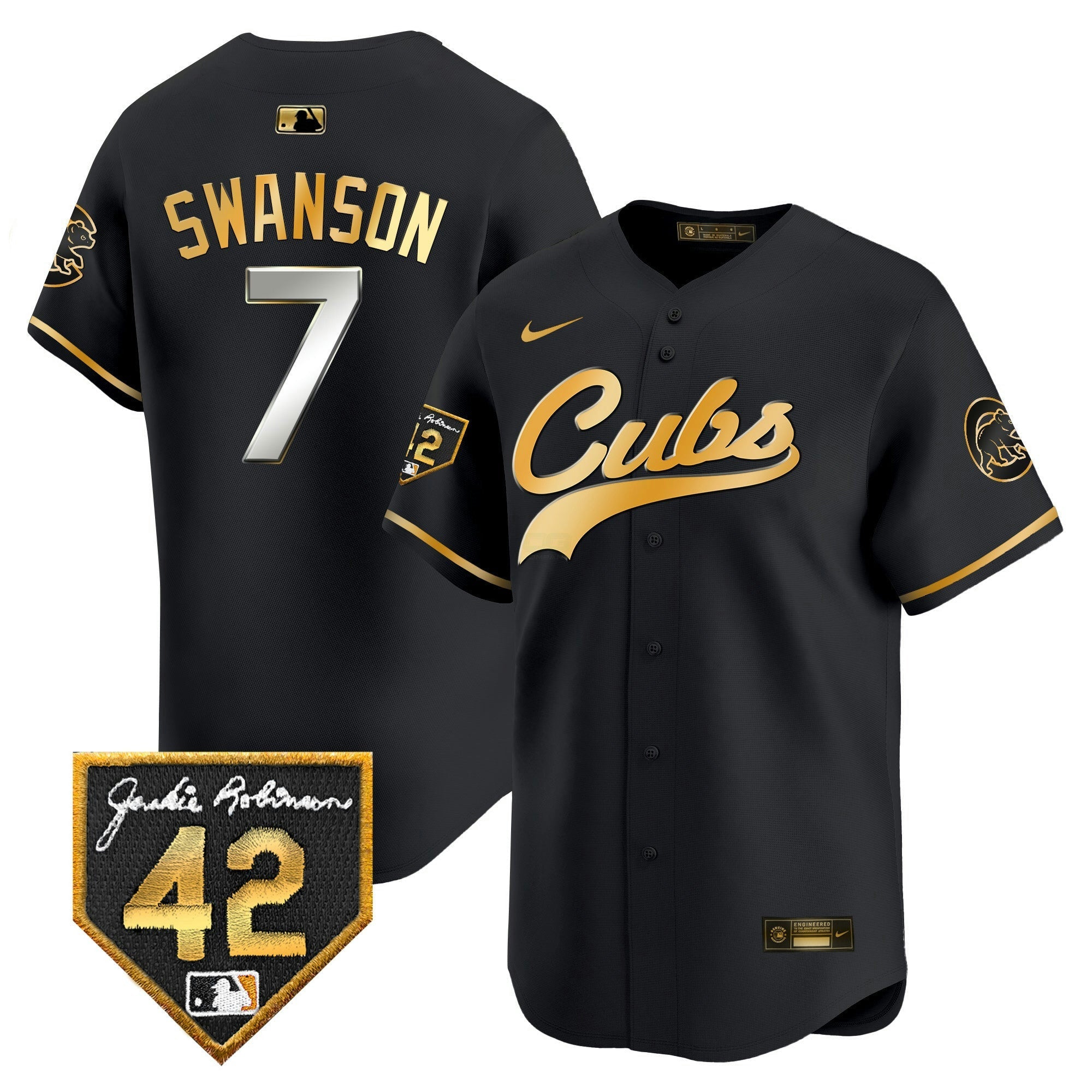 Camisa MLB Men’s Chicago 2024 Jackie Robinson Patch Vapor Premier Limited Jersey