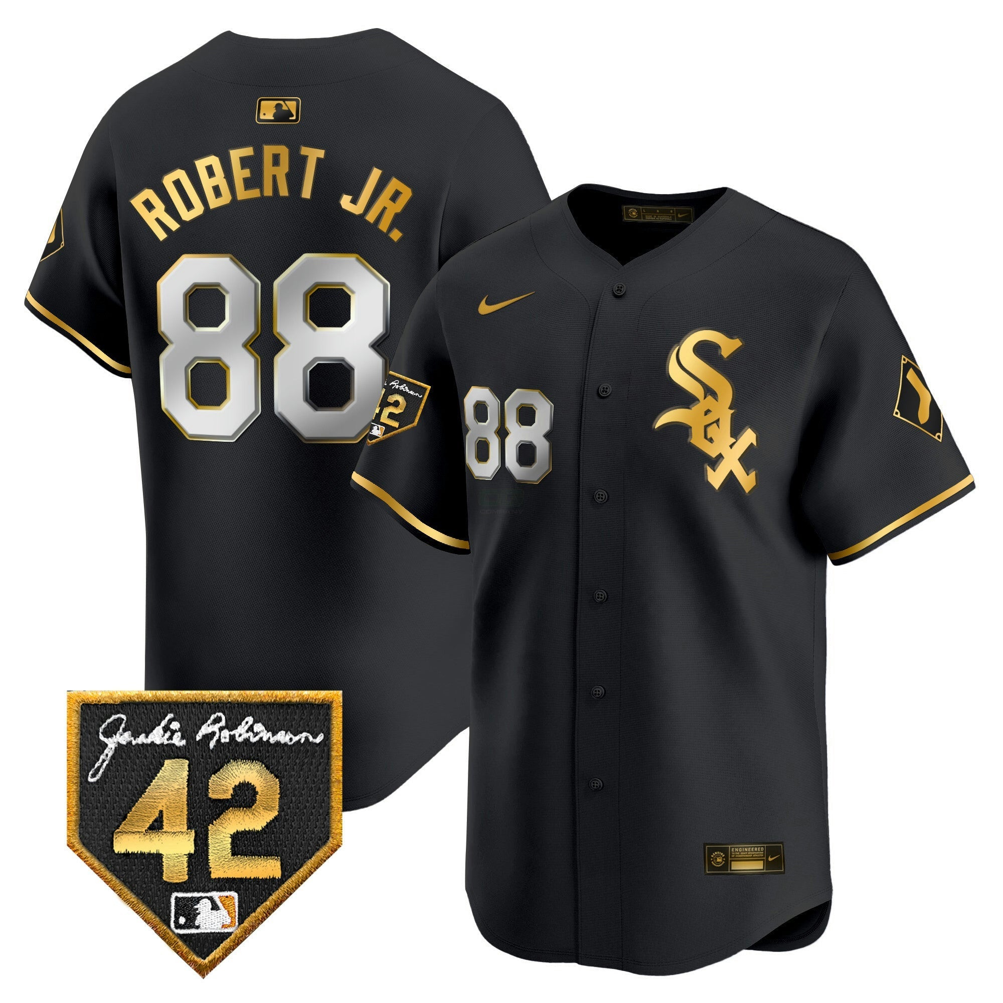 Camisa MLB Men’s Chicago 2024 Jackie Robinson Patch Vapor Premier Limited Jersey